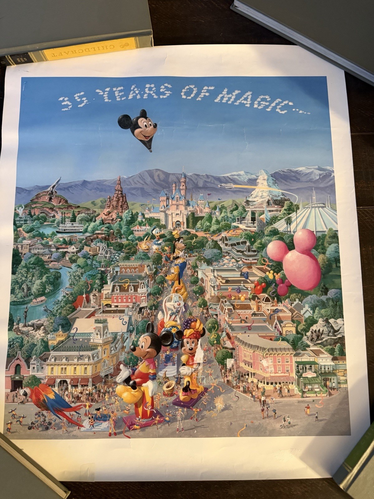 Disneyland 35 Years of Magic Ltd Lithograph Charles Boyer