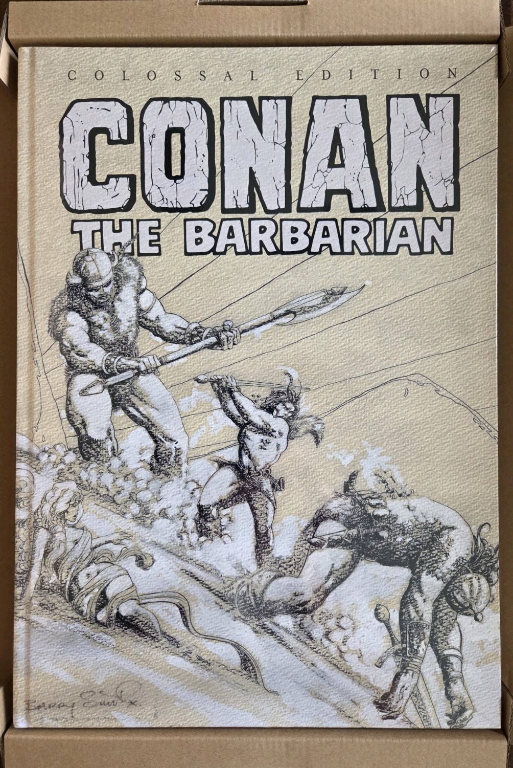 Conan the Barbarian Signed Colossal Edition Barry Windsor-Smith Cover Artist's