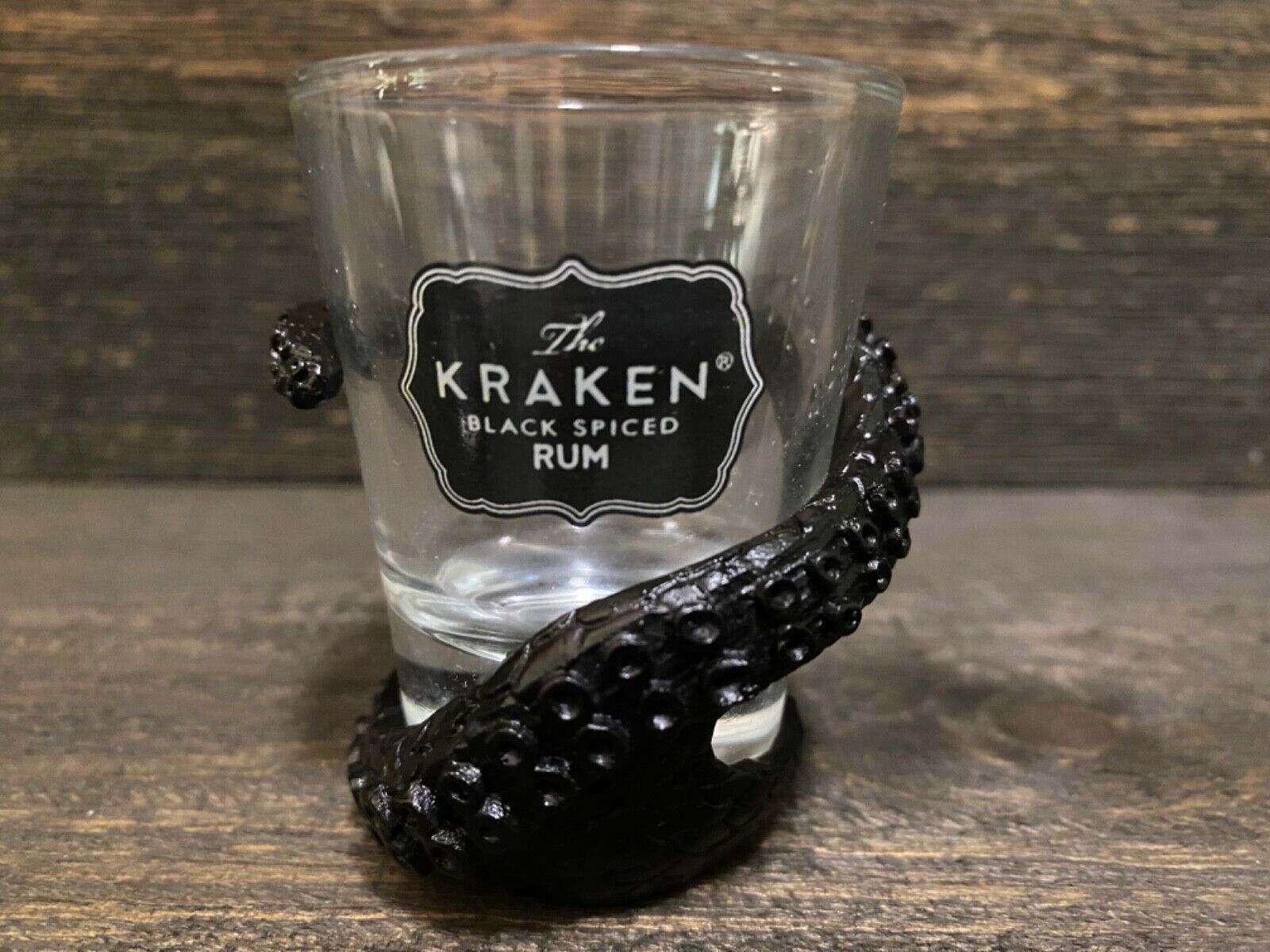 KRAKEN Black Spiced Rum Collectible Tentacle Shot Glass New