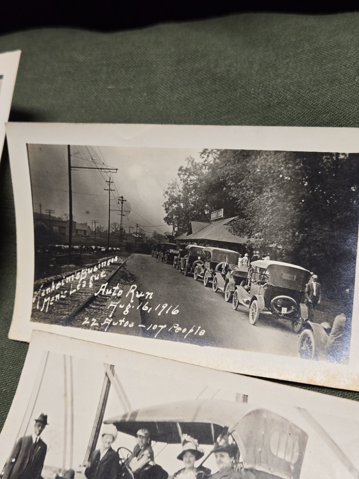 3 Old Vintage 1916 Manheim PA Business Man League Auto Run Photograph Car Photo 3 Old Vintage 1916 Manheim PA Business Man League Auto Run Photograph Car Photo