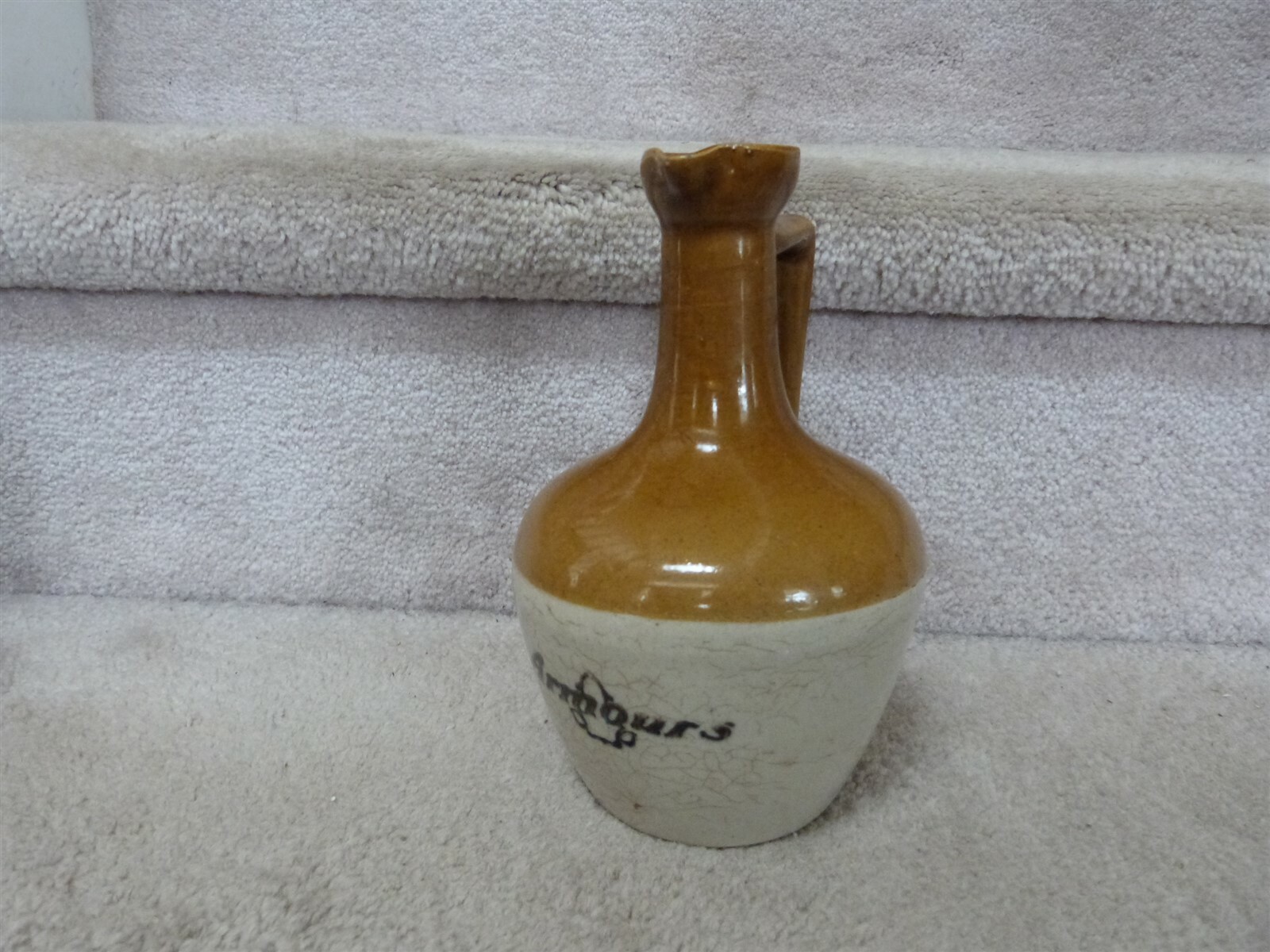 VINTAGE Armour\'s Old Stoneware Pottery Advertising Whiskey Jug 8\