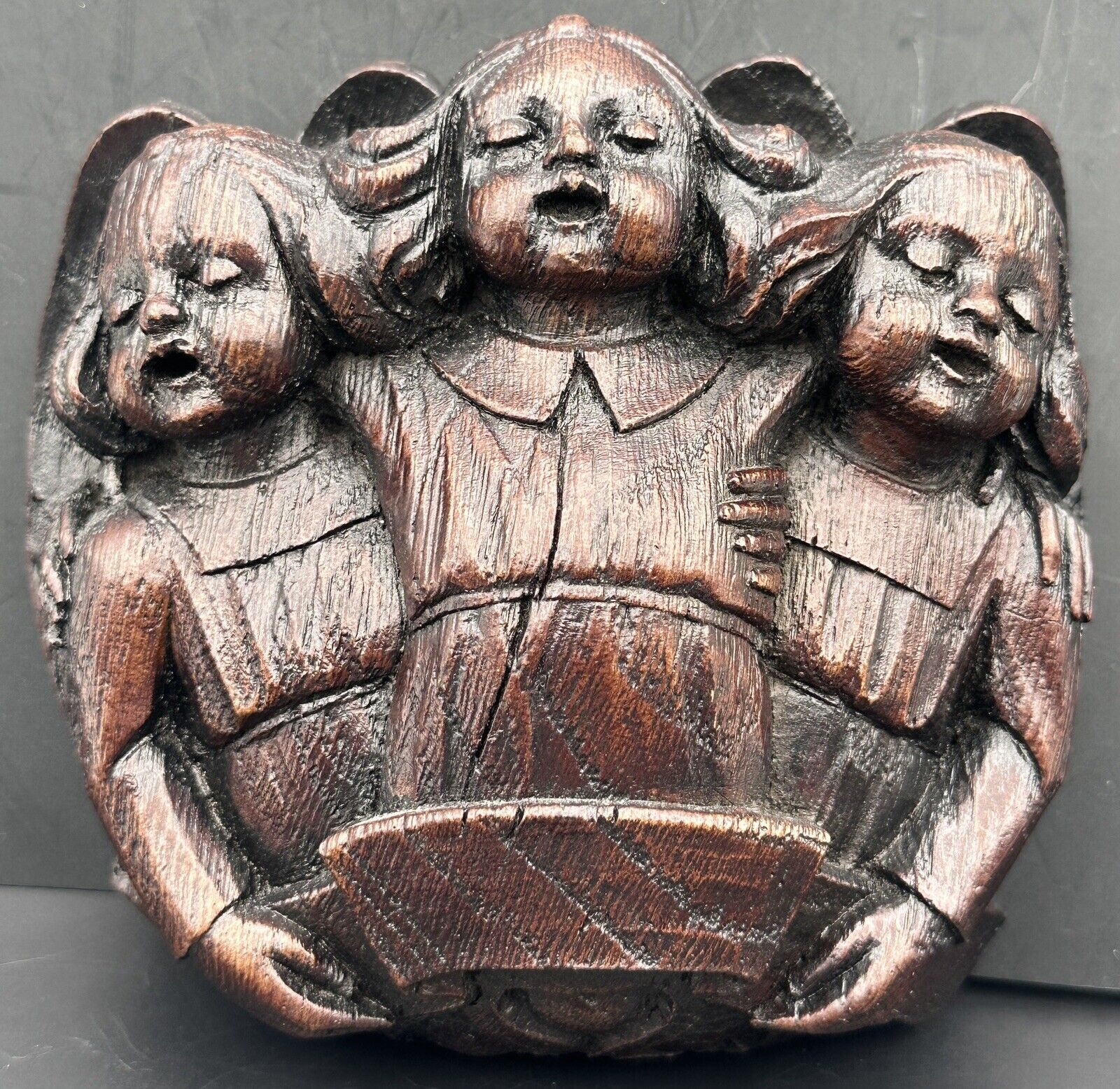 St Giles Cathedral Edinburgh Singing Angels Replica Carving Wall Plaque