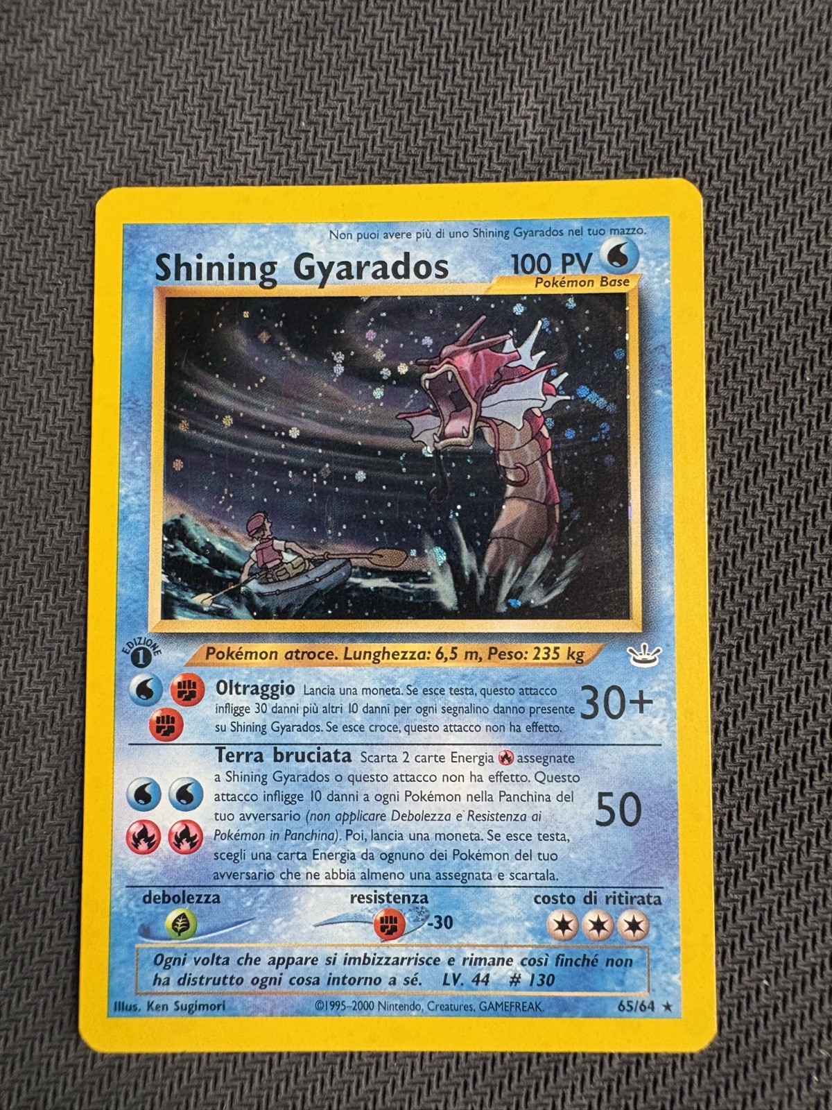 Pokemon - Shining Gyarados (Holo) 1st ed. 65/64 Neo Revelation - ITA 2001
