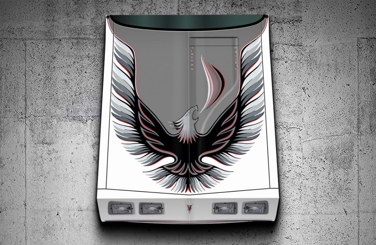 WOW Curved  1980 Pontiac Trans Am Pace Car Indy 500 Hood Front View Style Sign
