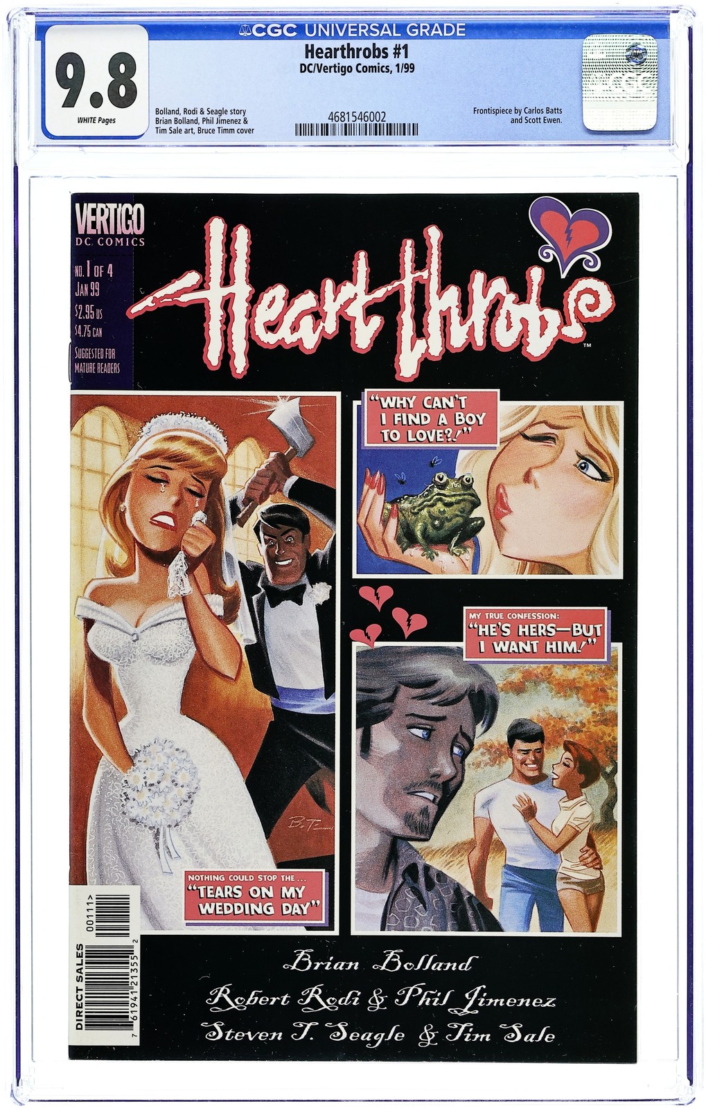 Heart Throbs #1 CGC 9.8 1999 4681546002