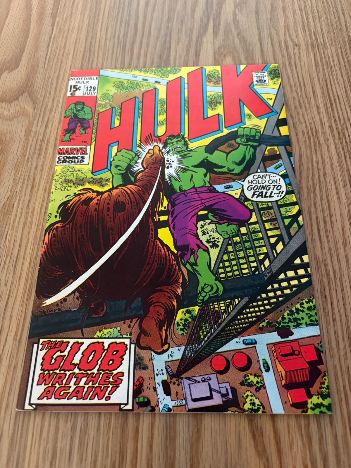 Incredible Hulk  129  VF/NM  9.0  High Grade  The Glob  Leader  Marvel 1970