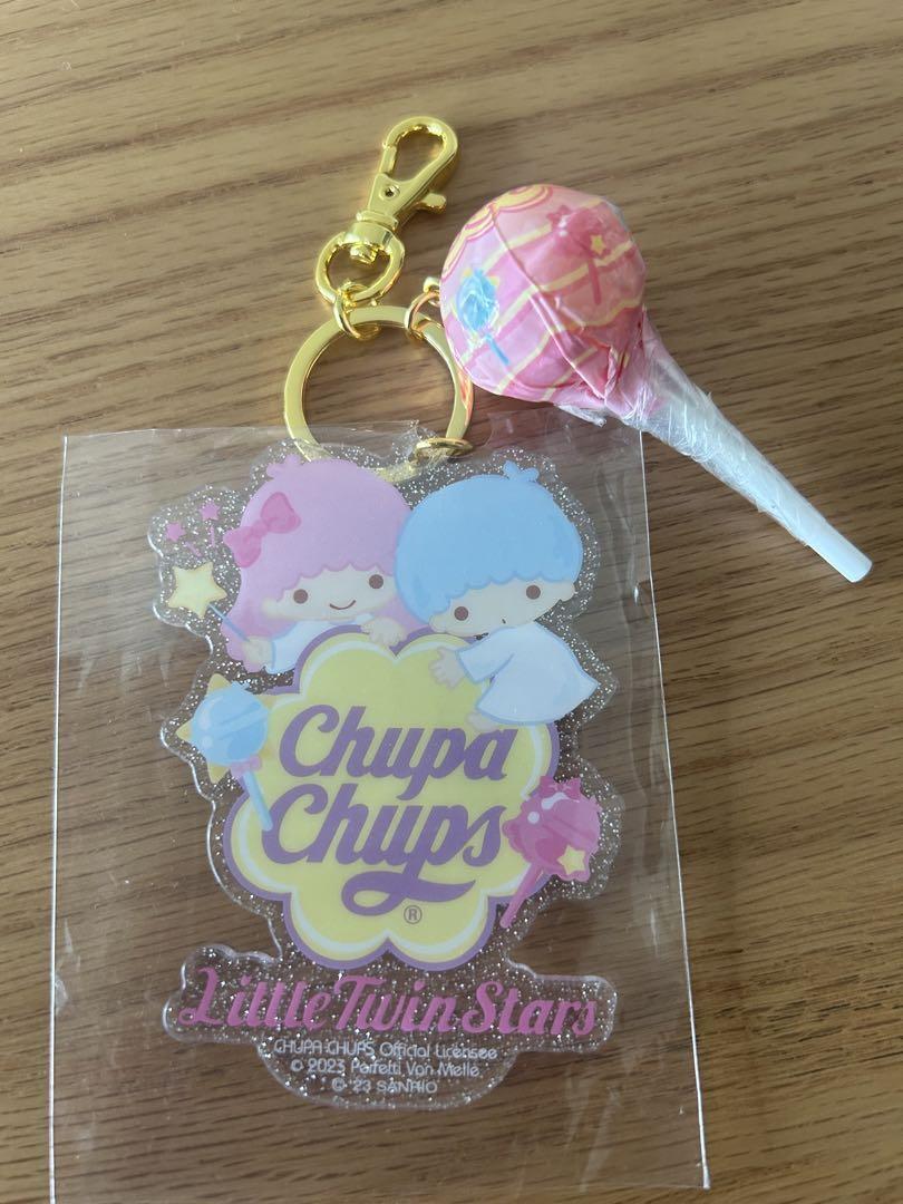 Sanrio Little Twin Stars Kikirara Acrylic Key Chain Chupa Chups