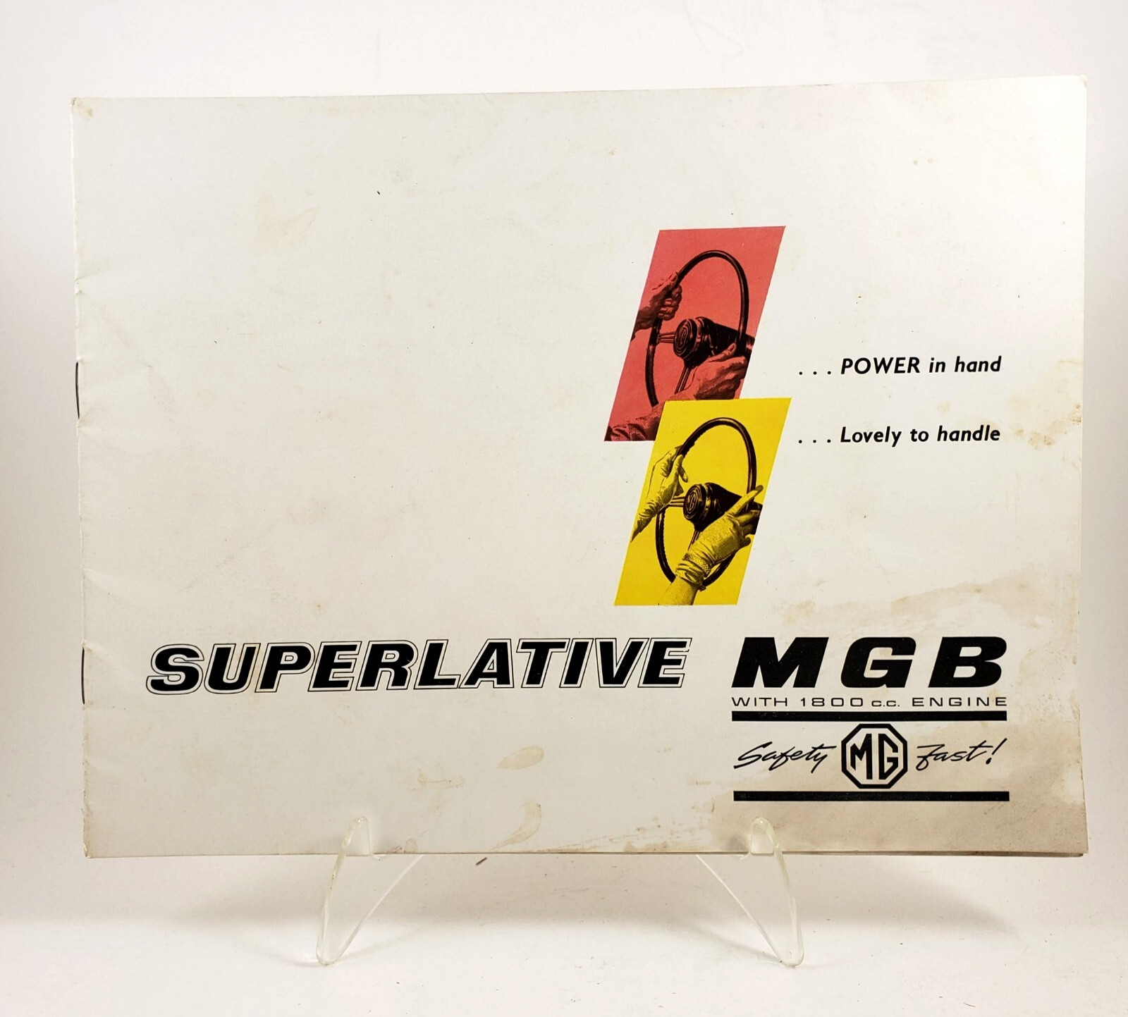 Vintage 1963 British Motor Corporation Superlative MG Dealer Brochure F/VF Cond