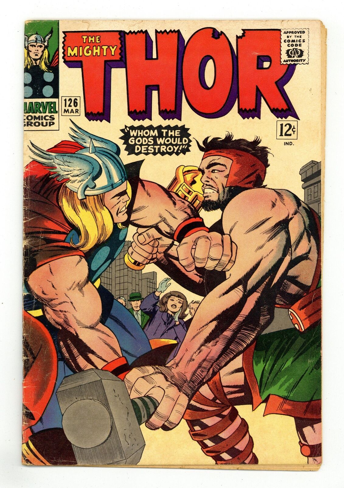 Thor #126 VG- 3.5 1966