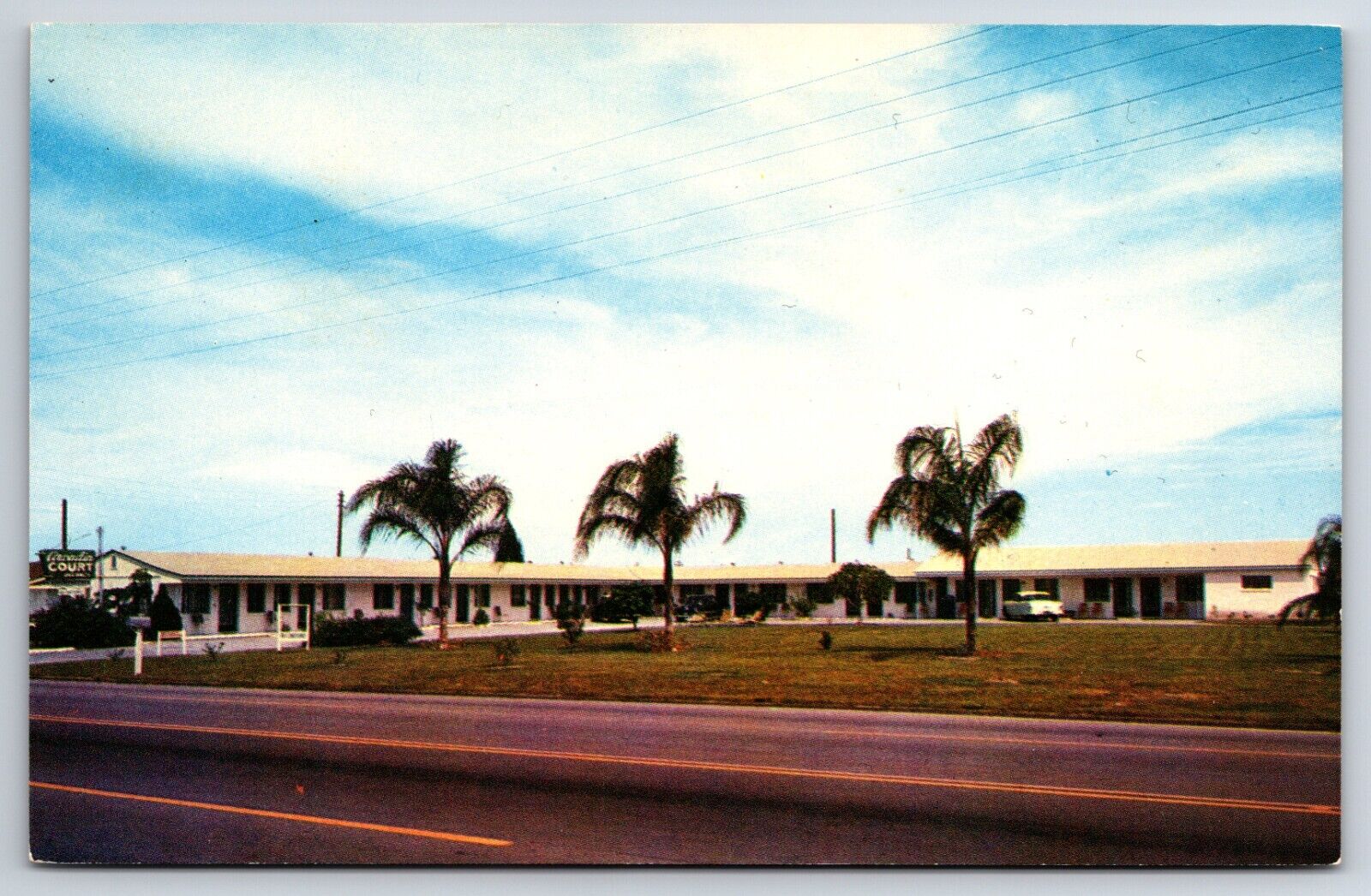 Arcadia Court Motel Clearwater Florida FL Rte 60 Chrome Postcard