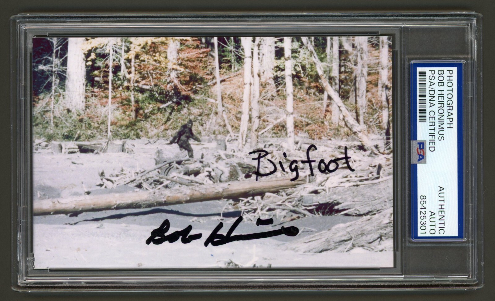 Bob Heironimus Signed Photo (PSA) Patterson-Gimlin Film Famous Bigfoot Hoax