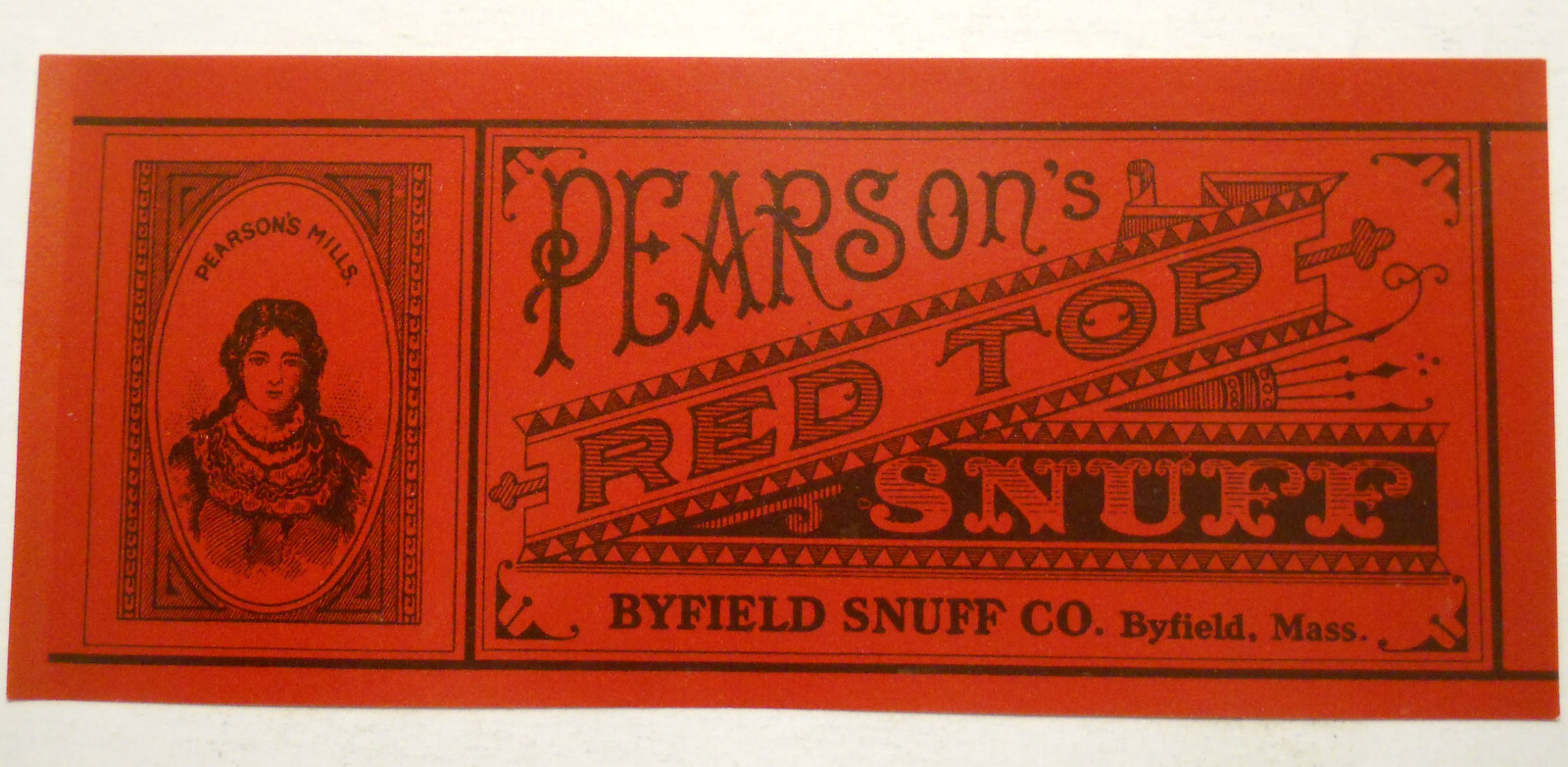 ca.1930 's Pearson's Red Top (Byfield, Massachusetts) can label