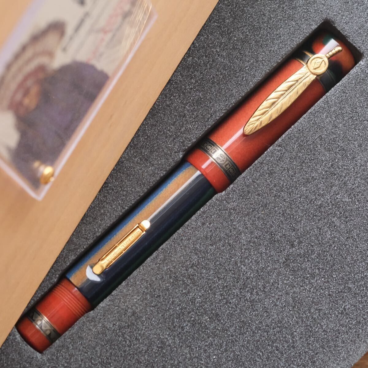 DELTA Fountain Pen Limited Native Americans Indigenous People Nib M 18K
