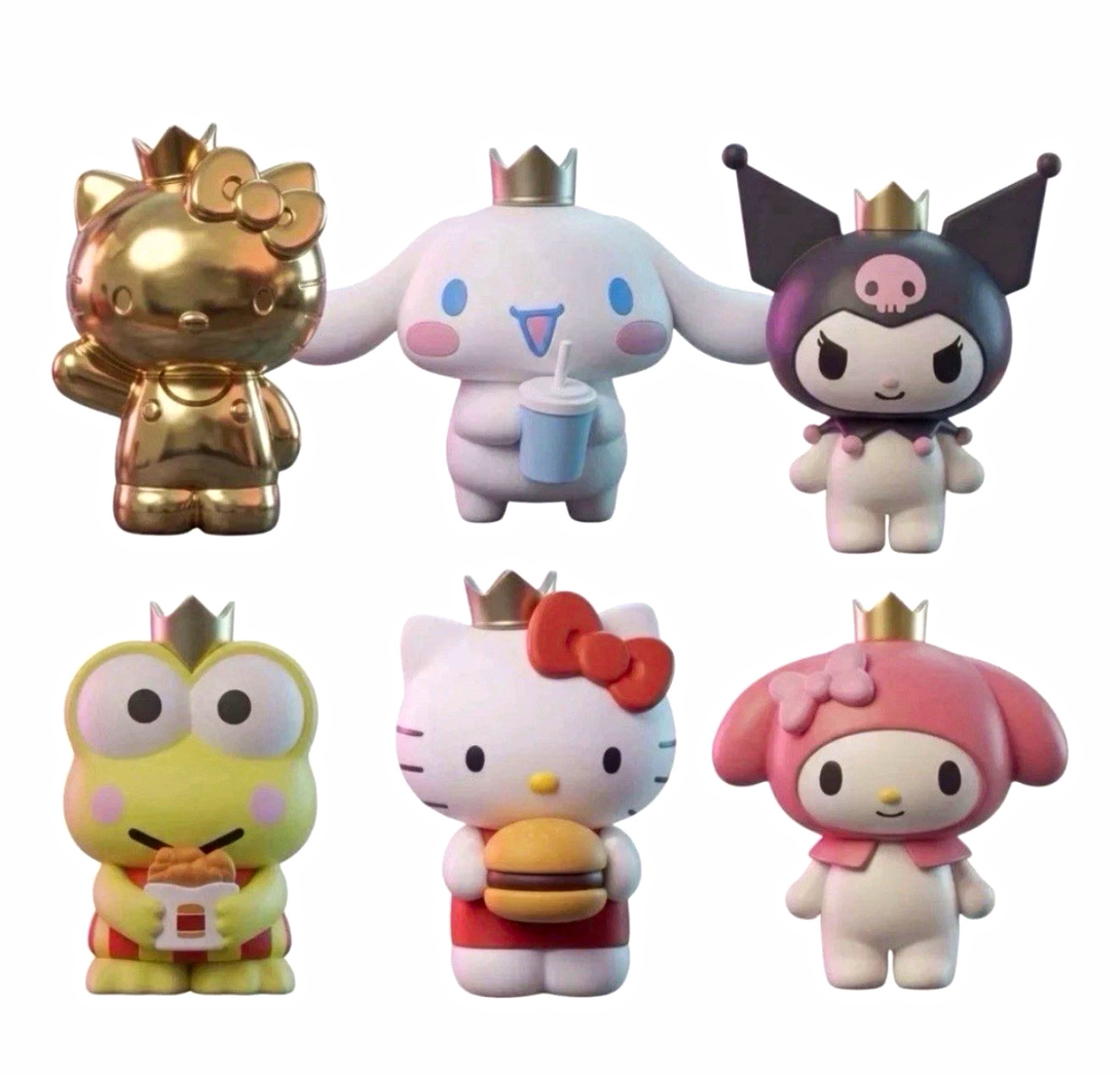 Burger Kinf  Lot of 6 Hello Kitty SEALED 