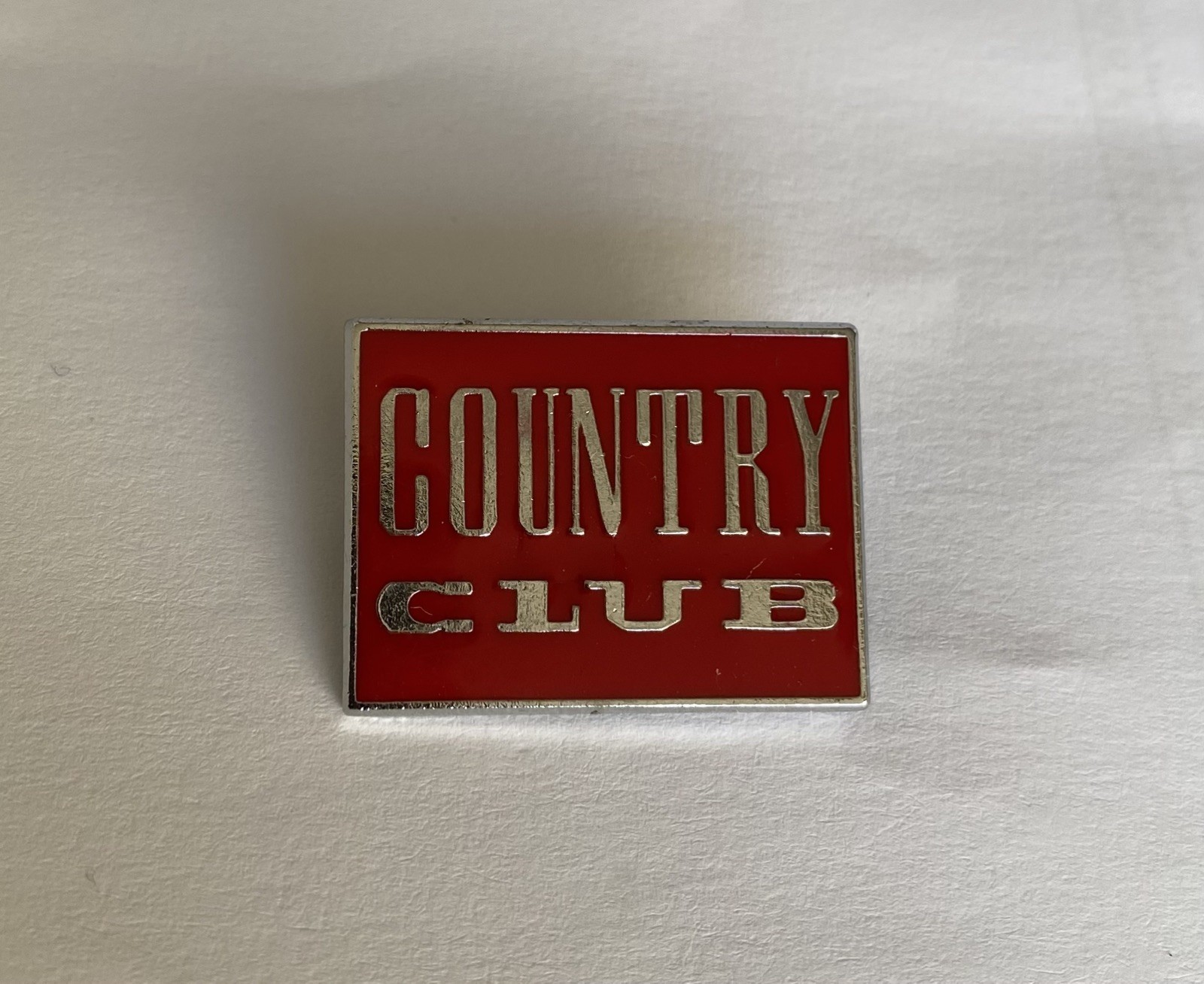 Big Country Fan Club Country Club 80s Vintage Red Enamel Badge Pin RARE 