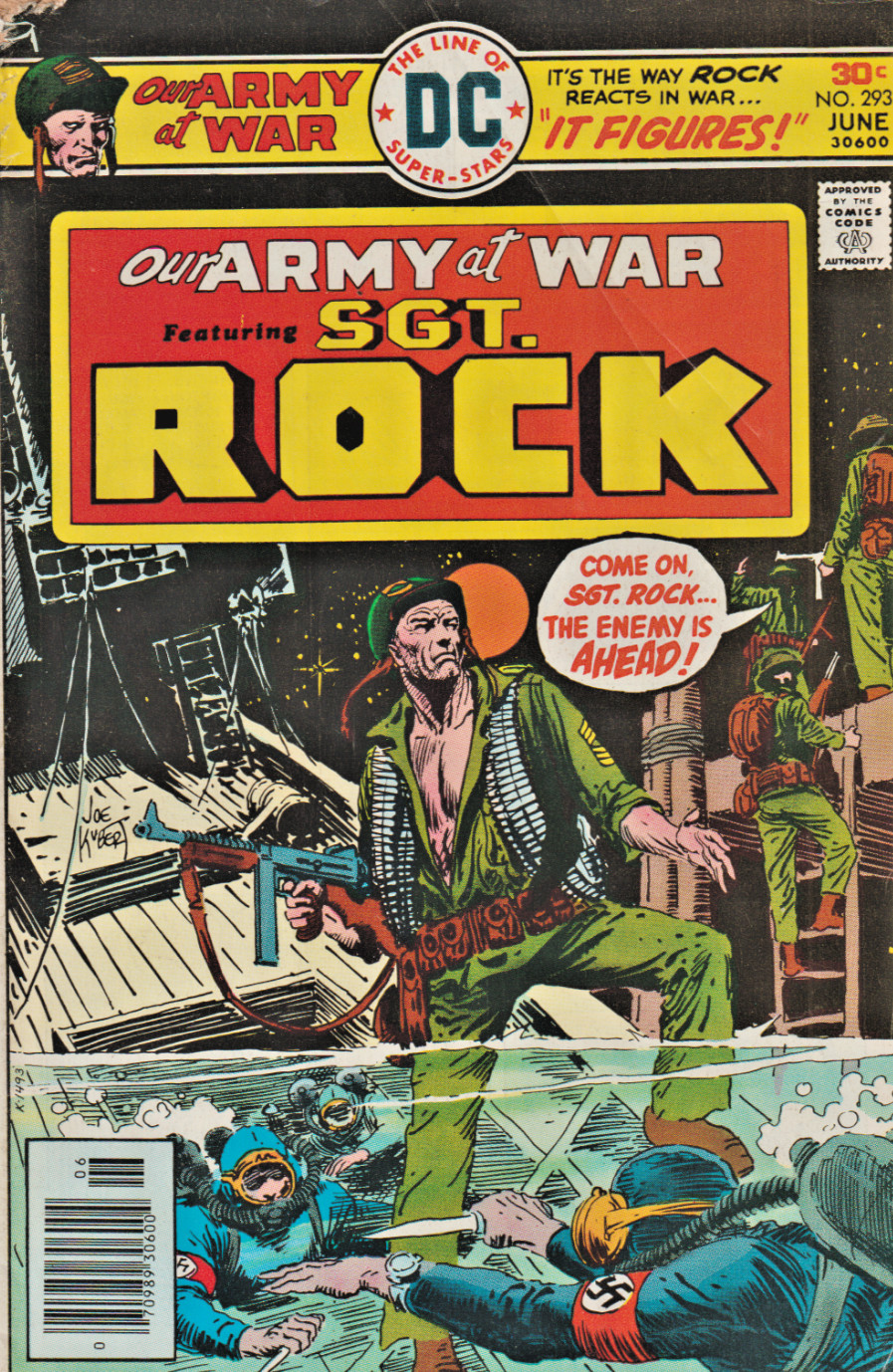 OUR ARMY AT WAR #293  SGT. ROCK & EASY CO. * U.S.S. STEVENS * WARRIOR   DC  1976