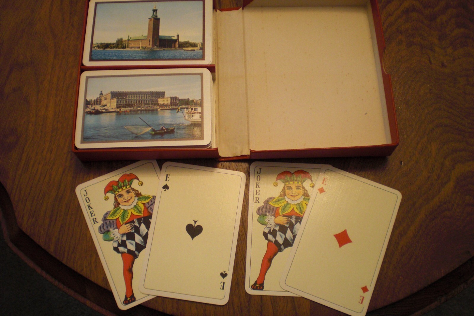 Vintage Playing Cards Obergs Spelkort Sweden Double Deck