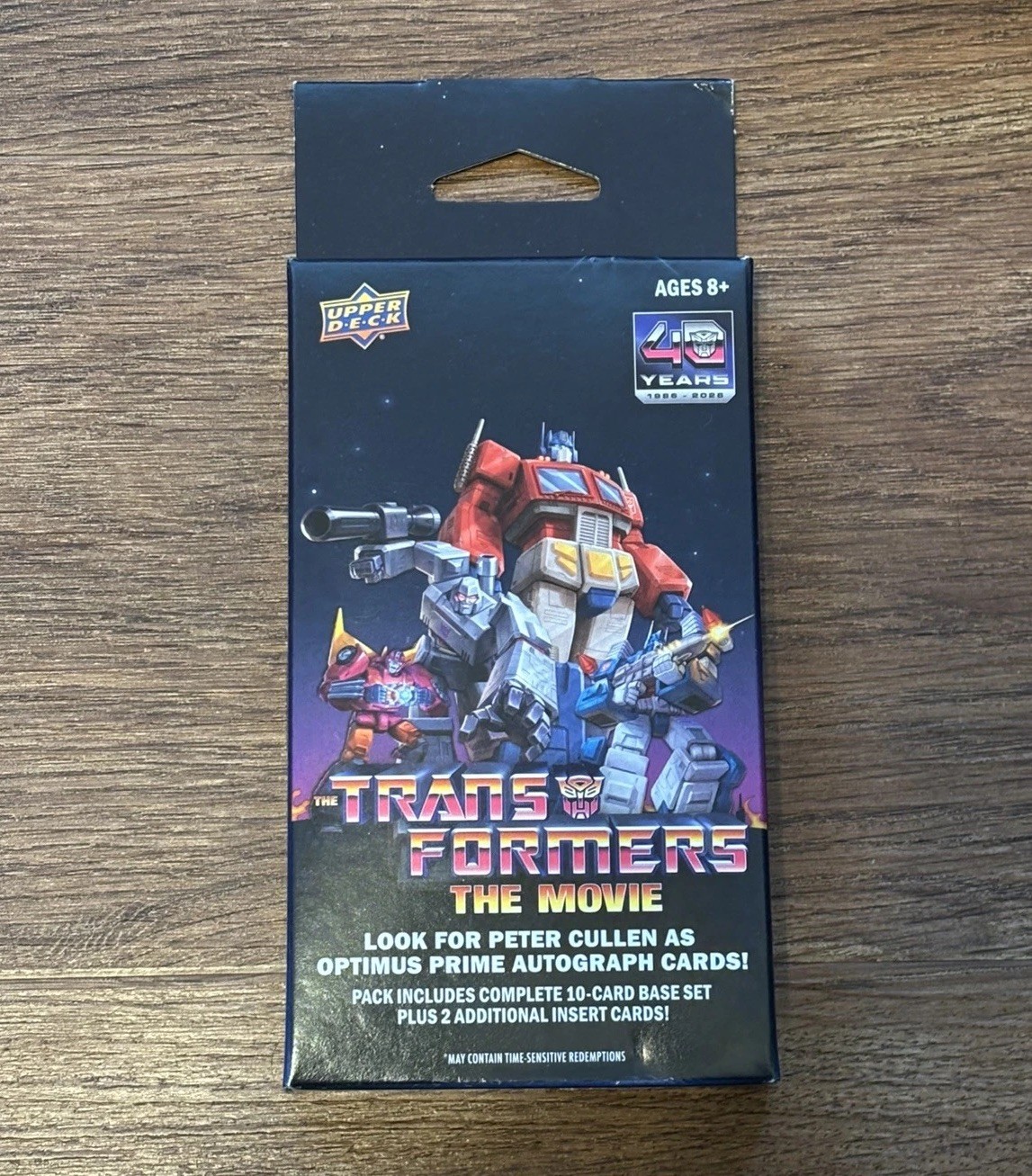 2026 Upper Deck Transformers The Movie Special Edition Trading Cards Hanger Box