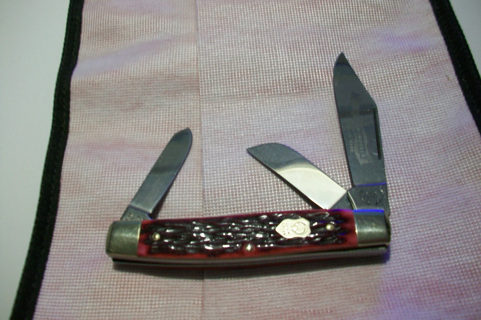 BUCK CREEK SOLINGEN GERMAN DIAMONDBACK STOCKMAN POCKET KNIFE.