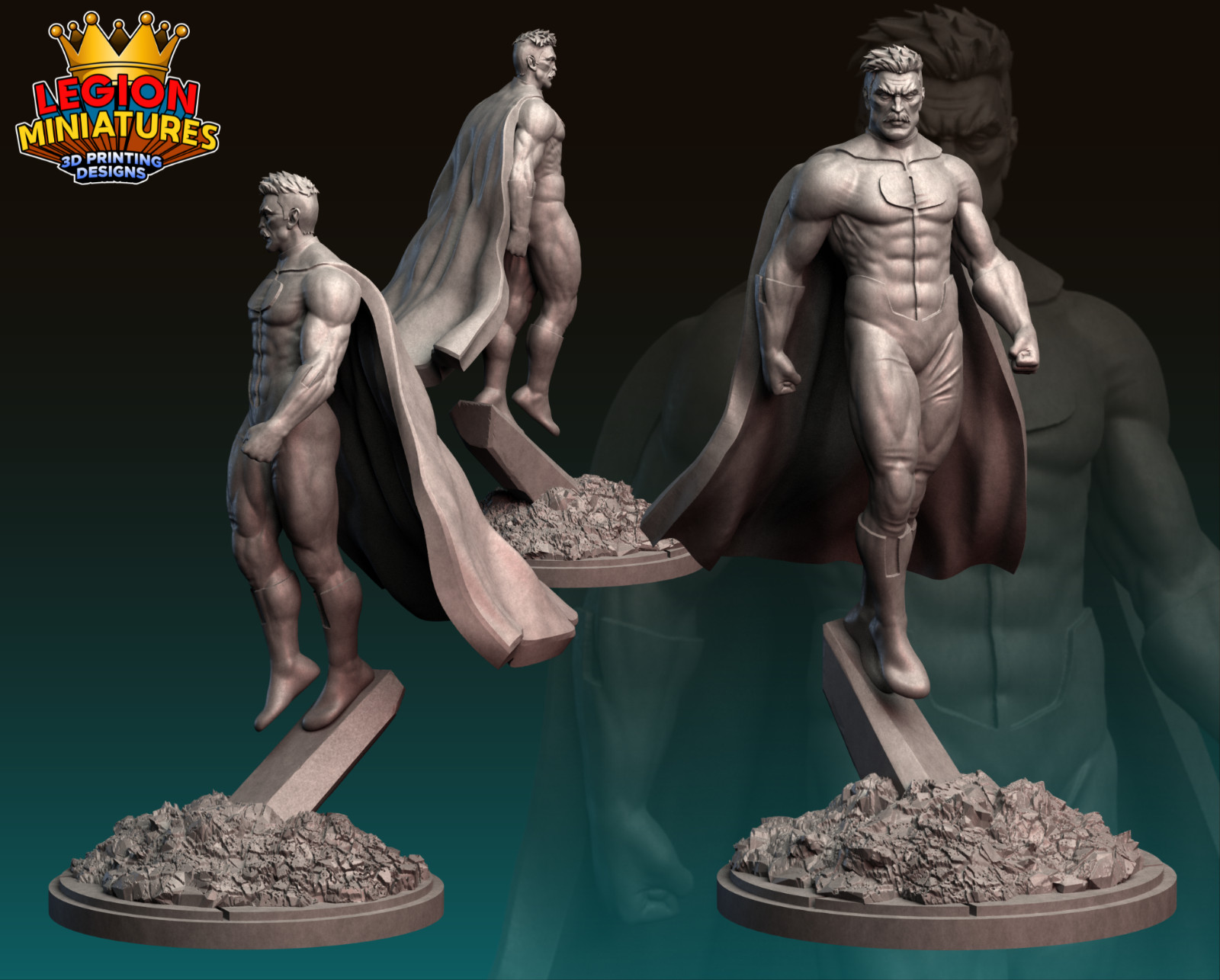 Omniman Resin Sculpture Statue Model Kit Unpainted/Unassembled
