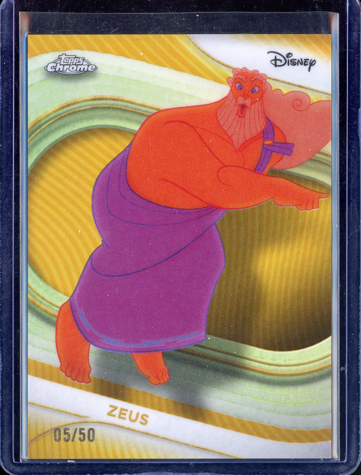 2025 Topps Chrome Disney #49 Zeus Gold #/50