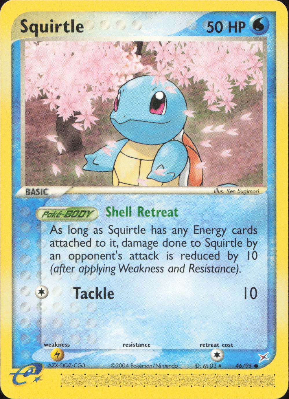 Pokemon Squirtle 46/95 Common Team Magma vs Team Aqua Lightly Played