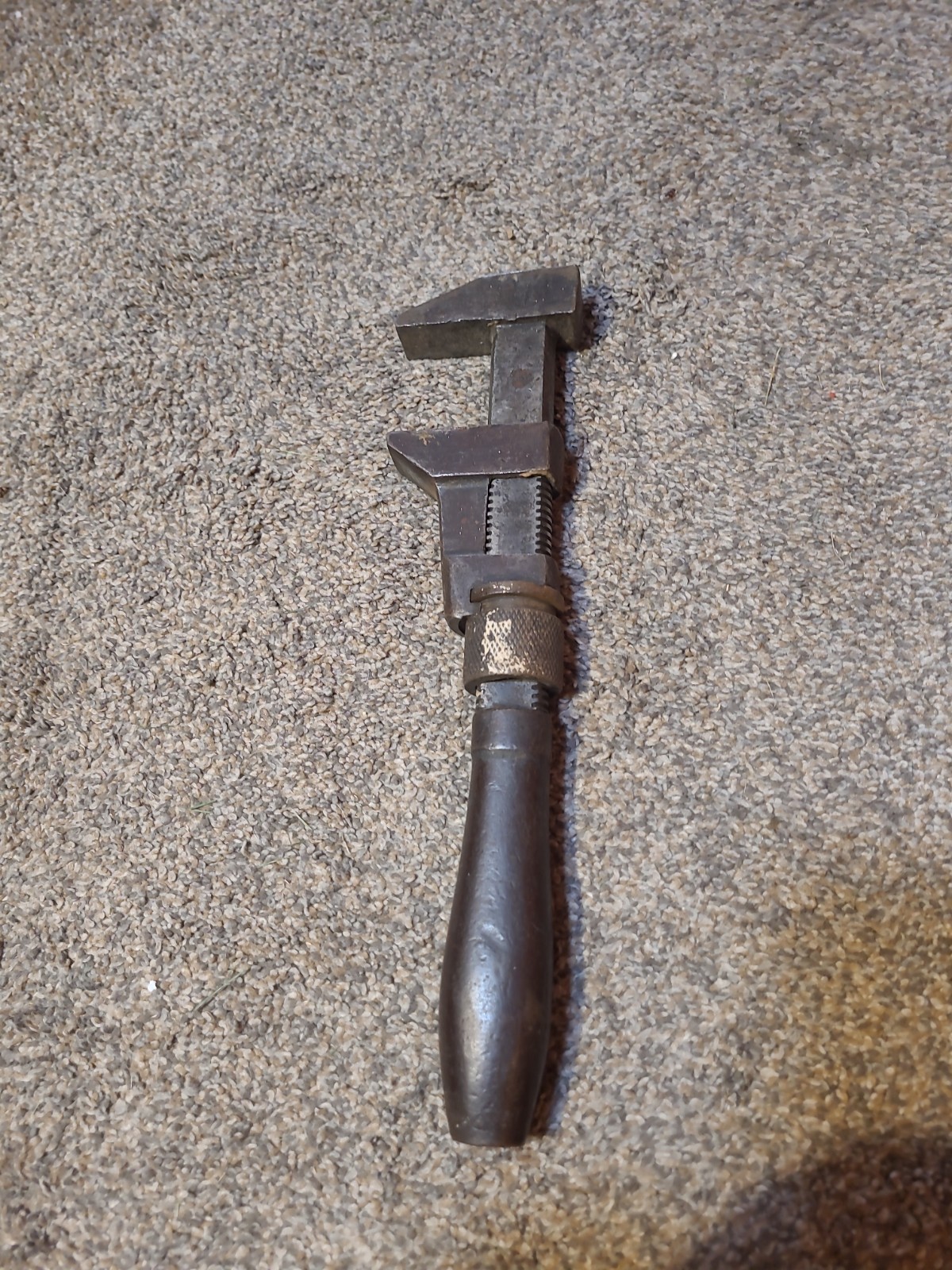 Antique B & C Pipe Wrench Monkey Wrench 12 1/4” with 2 1/4” Mouth USA