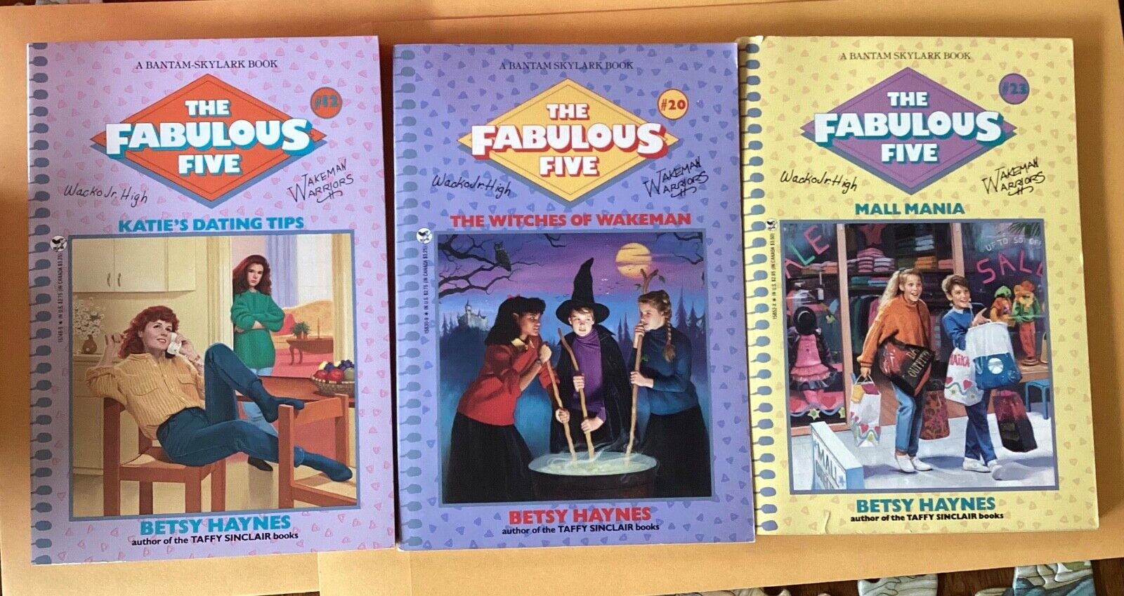 The Fabulous Five vintage books 1990s #12 20 23 Betsy Haynes Witches Wakeman