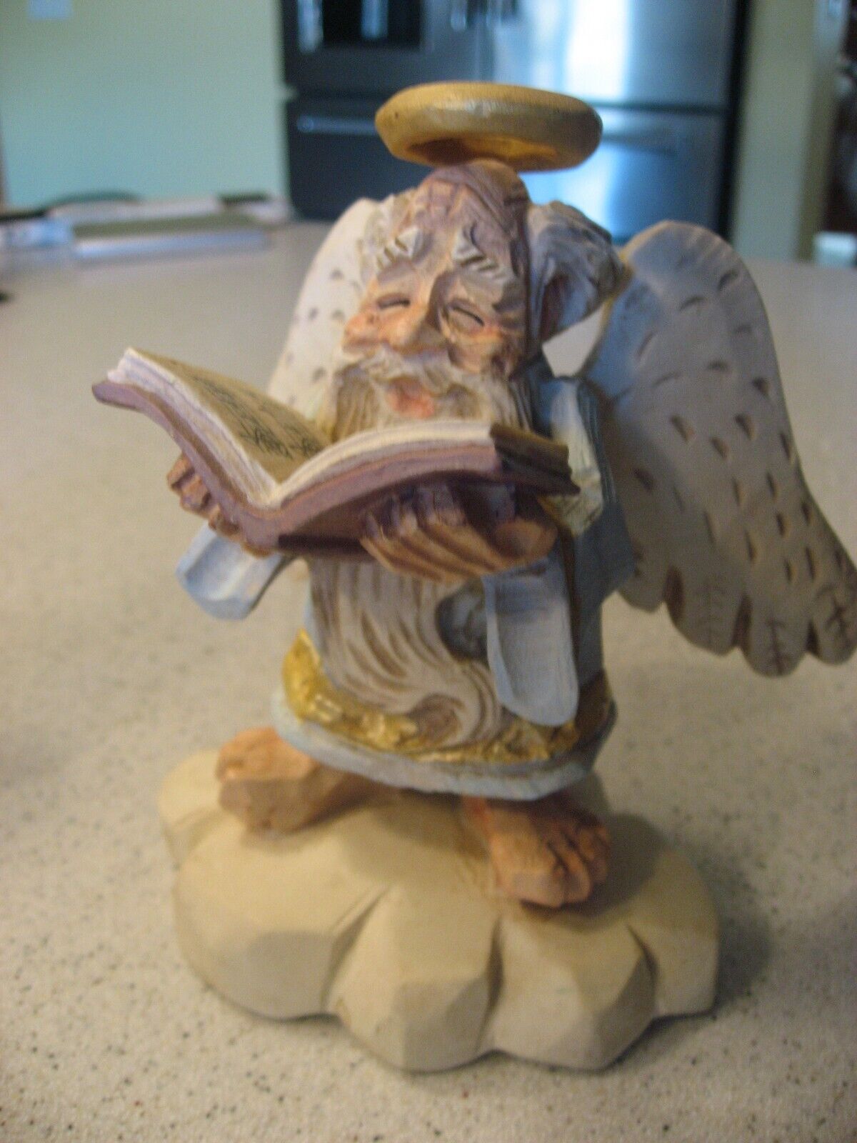 Vtg Coynes David Frykman 1994 The Oldest Angel Figure - Old Man Angel w/Book