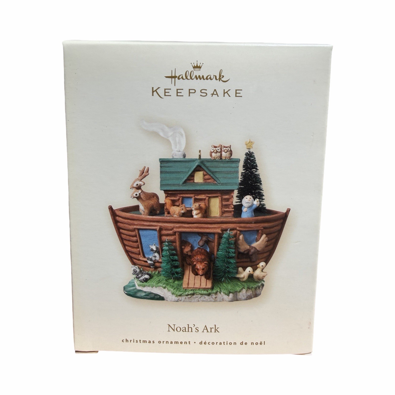2008 Hallmark Keepsake Noah\'s Ark Ornament - Religious - God - Animals