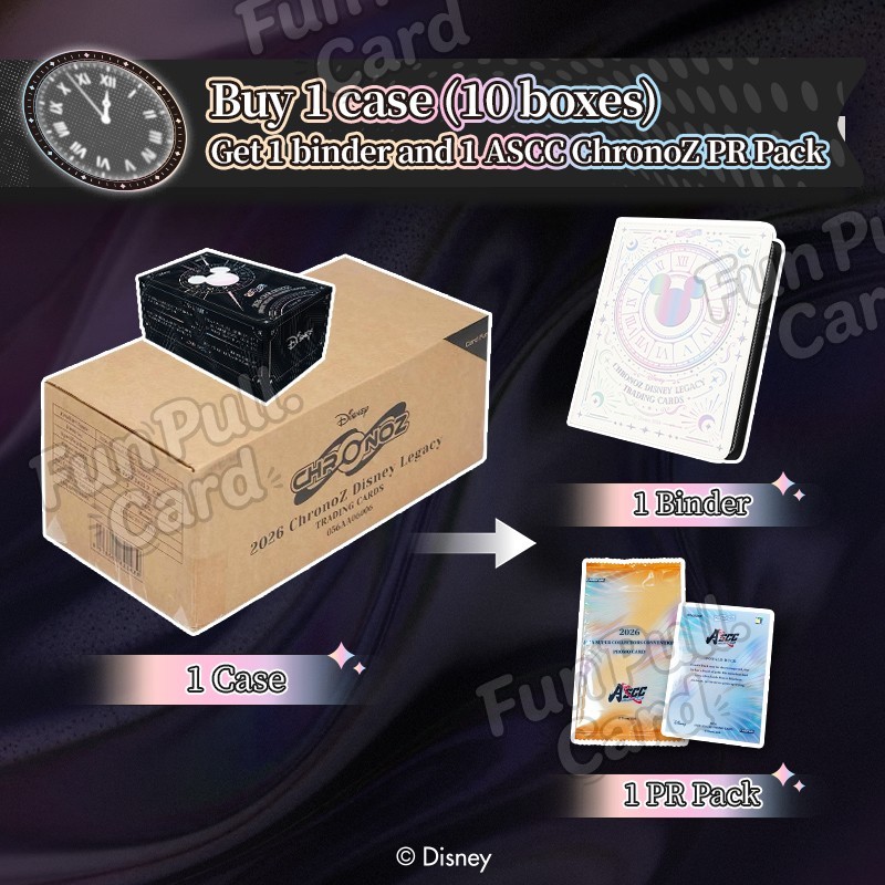 2026 ChronoZ: Disney Legacy Trading Cards 1 Case ASCC PR Pack