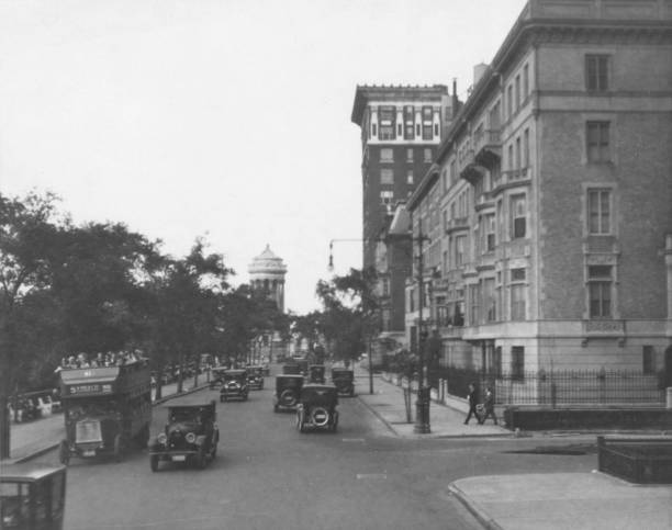 Riverside Drive New York summer 1925 Historic Old Photo