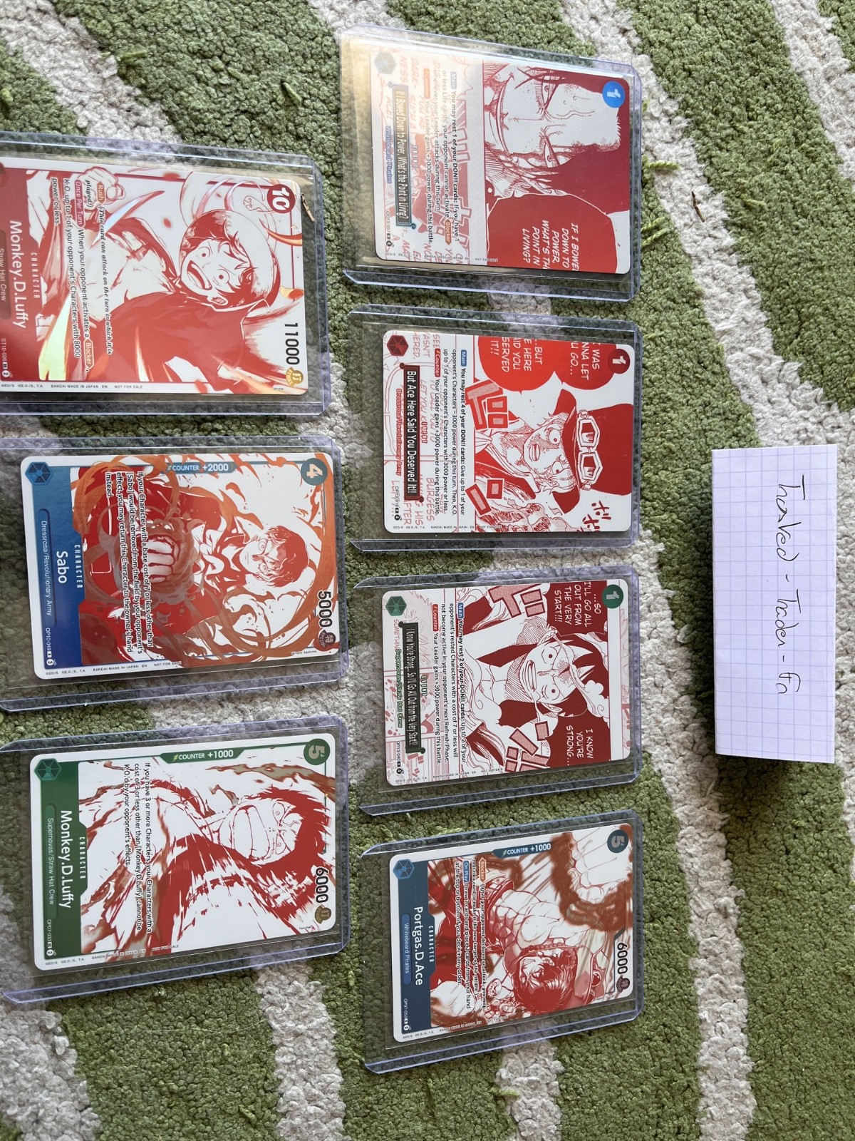Full set treasure campaign - 3rd anniversary - One Piece Card Game - OPTCG - Eng