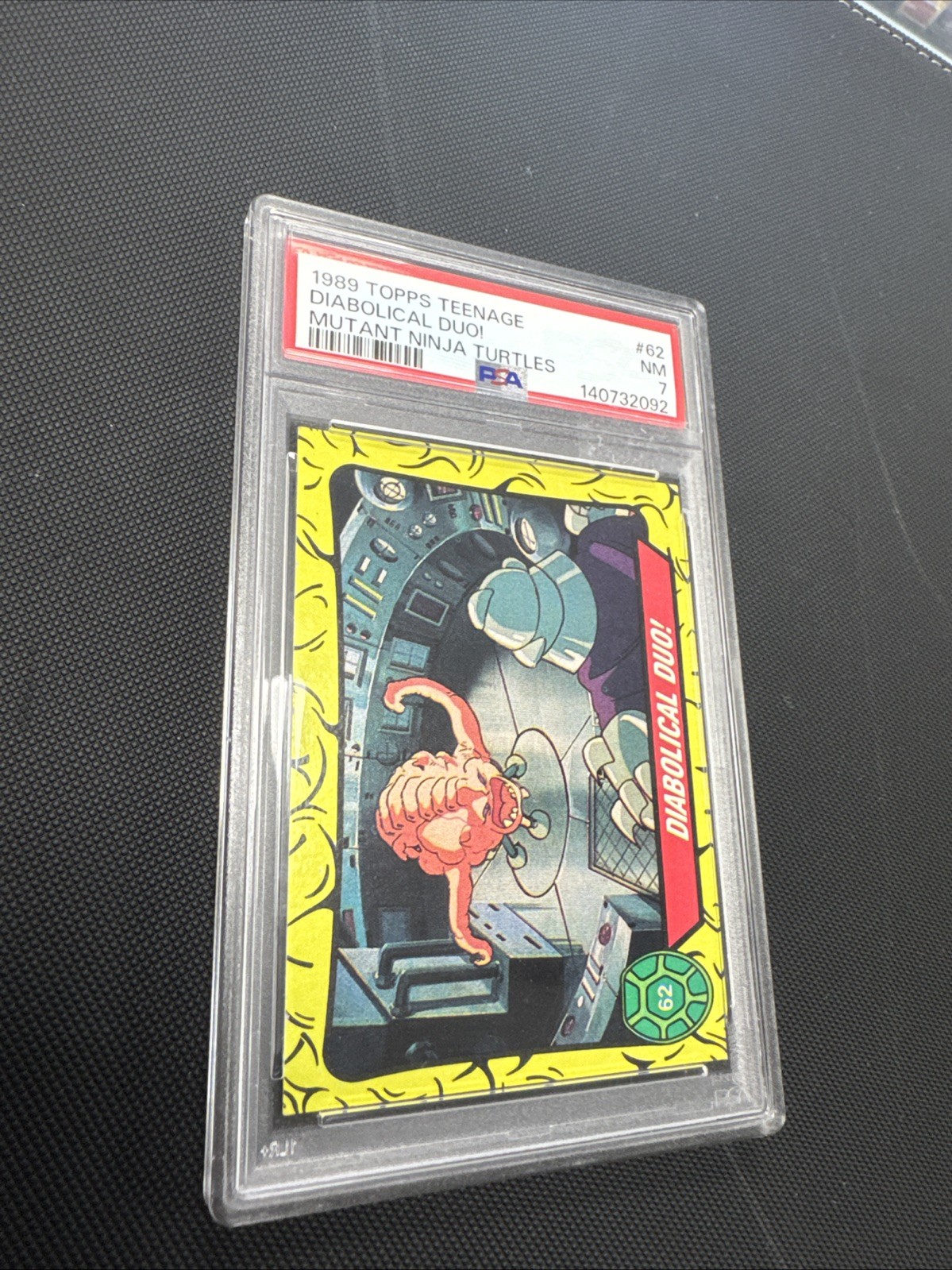1989 Topps Teenage Diabolical Duo Mutant Ninja Turtles #62 PSA 7