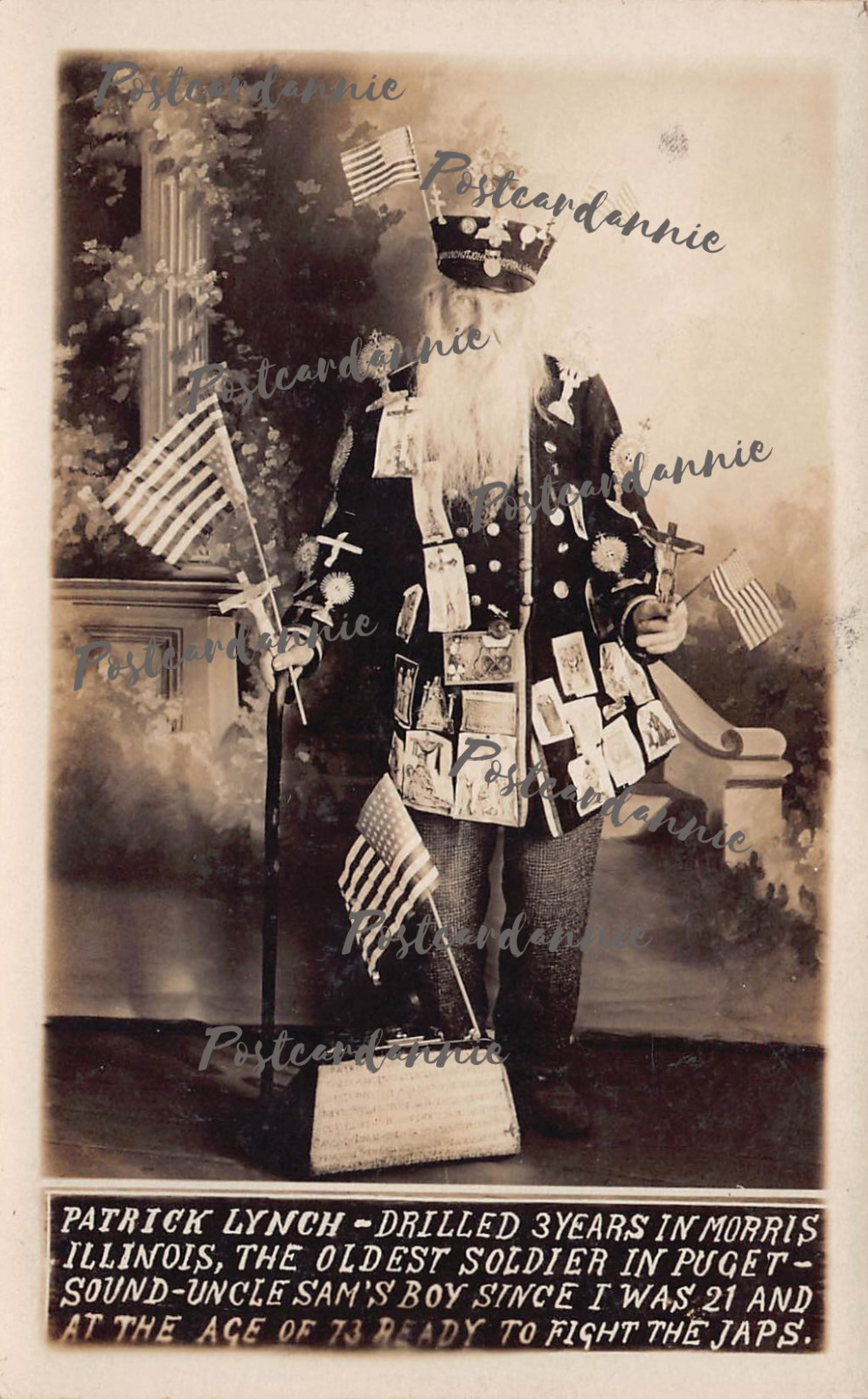 RPPC Patrick Lynch GAR Army Military Puget Sound Air Force Photo Postcard A55