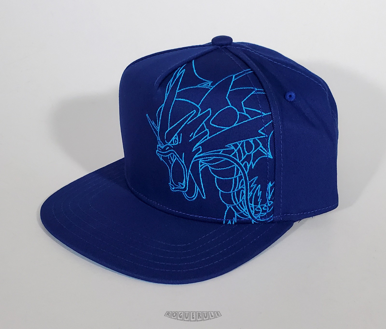 🚦Pokemon Mega Gyarados Blue Flat-Bill Baseball Cap / Hat - NEW