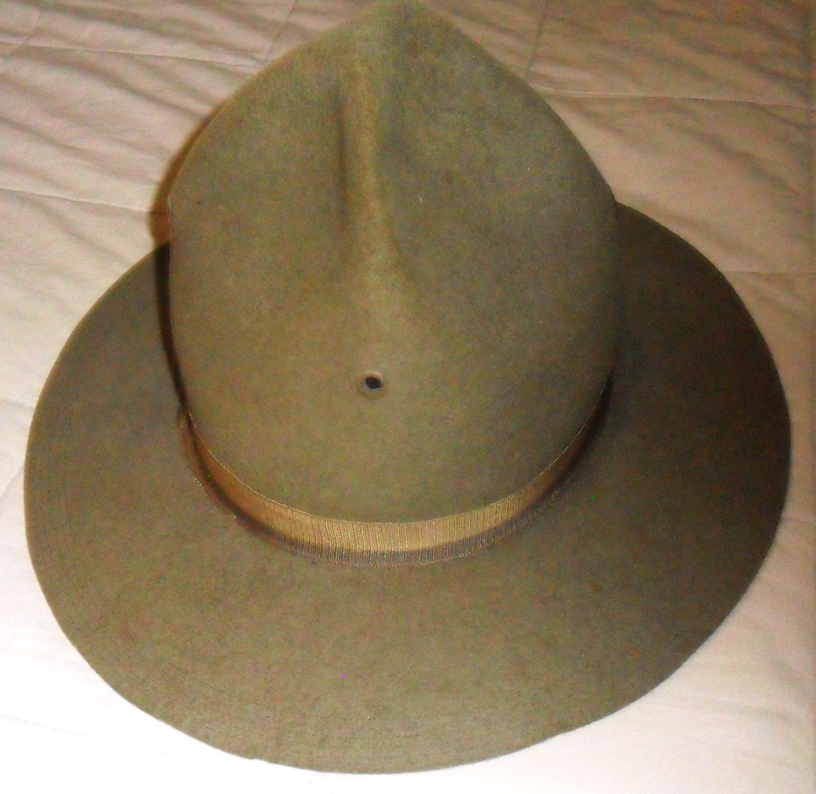 VERY NICE ORIGINAL PRE WW1 M1911 5 ROW STITCHED CAMPAIGN HAT