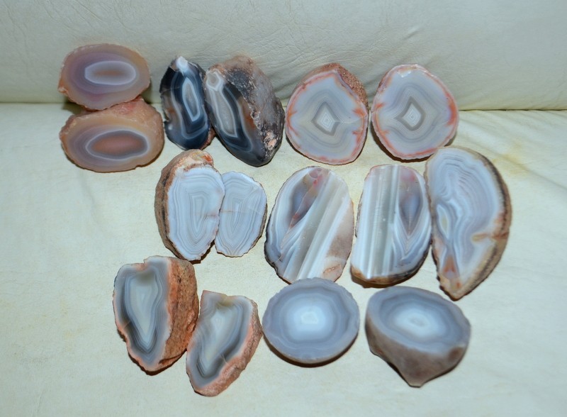 15 PCS LOT Banded Agates from Patagonia Argentina * Bulk Wholesale *