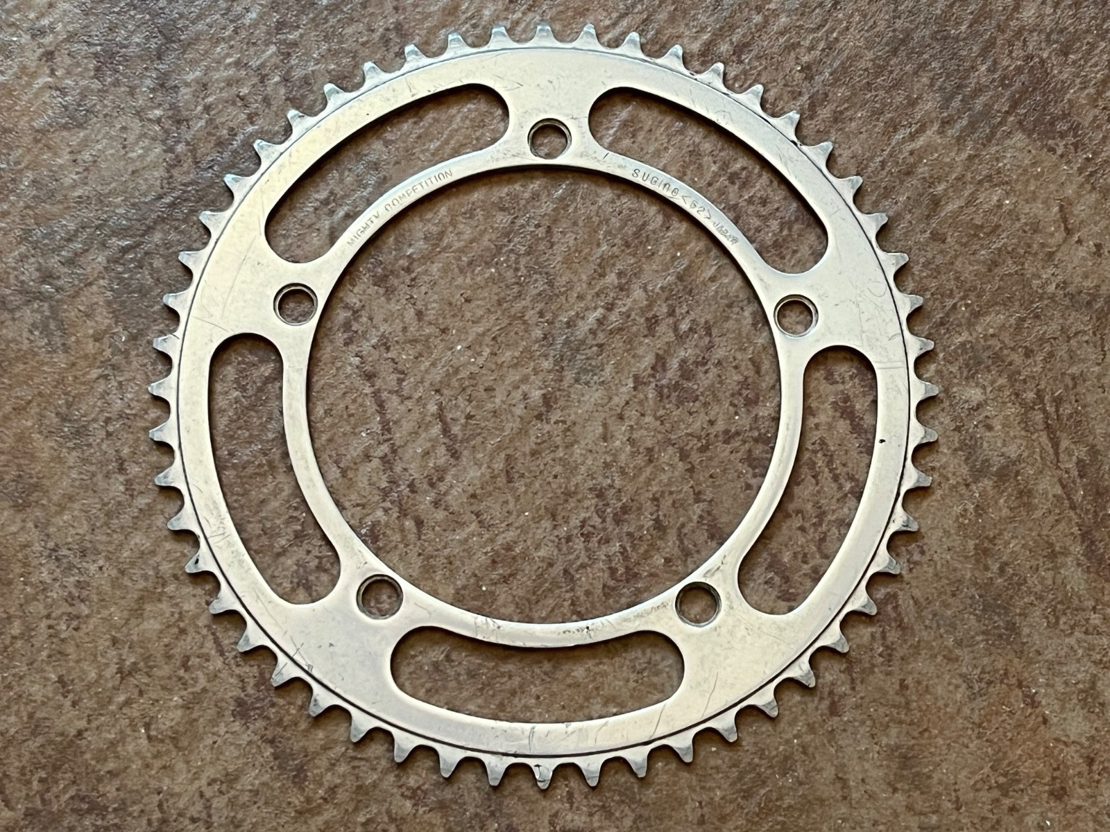 Sugino MIGHTY COMPETITION 1/8 CHAINRING 52T 144BCD JAPAN Chainwheel Sprocket BMX