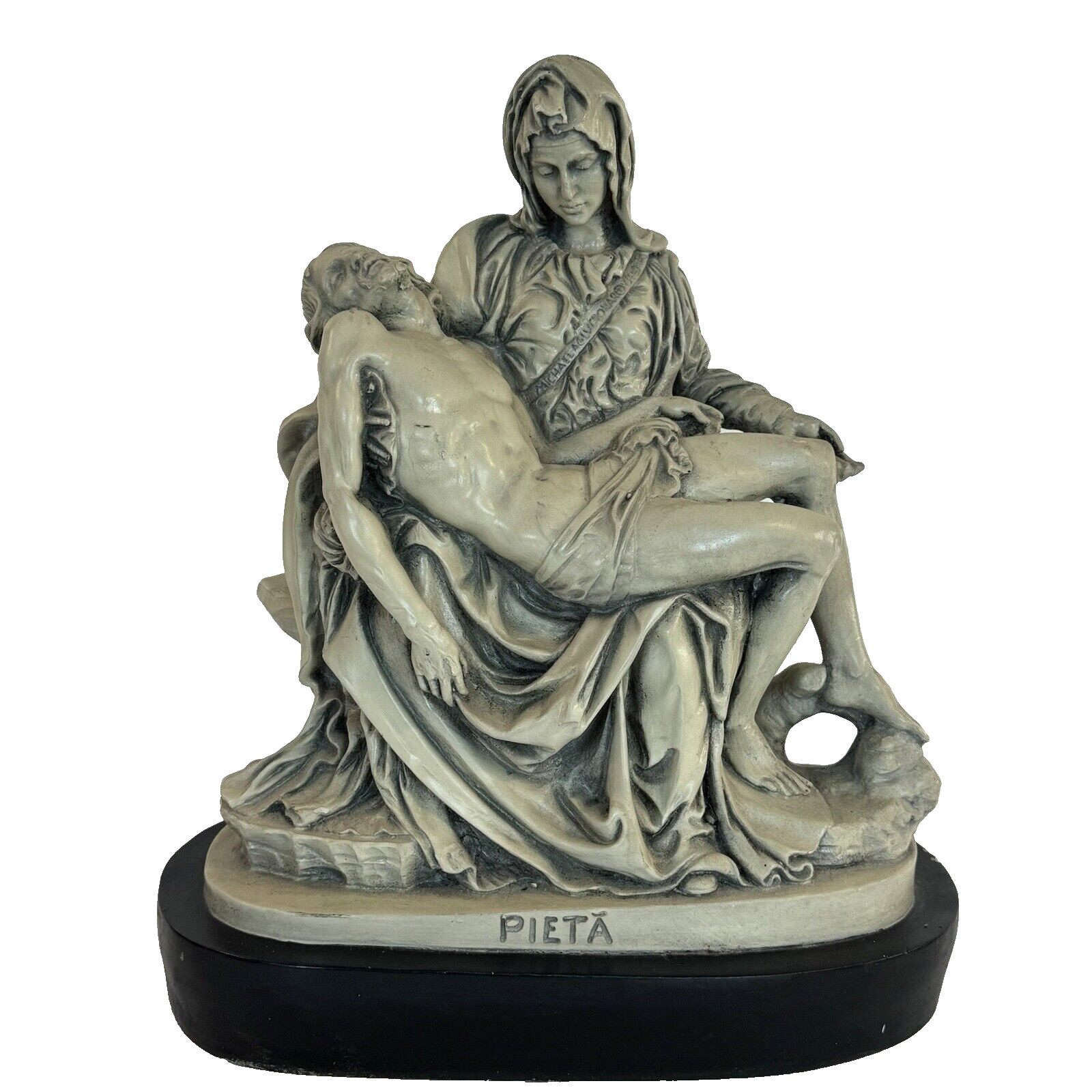 Vtg Marwal Ind Inc Michelangelo Pieta Statue Mary holds Jesus Crucifixion 14\ Vtg Marwal Ind Inc Michelangelo Pieta Statue Mary holds Jesus Crucifixion 14\