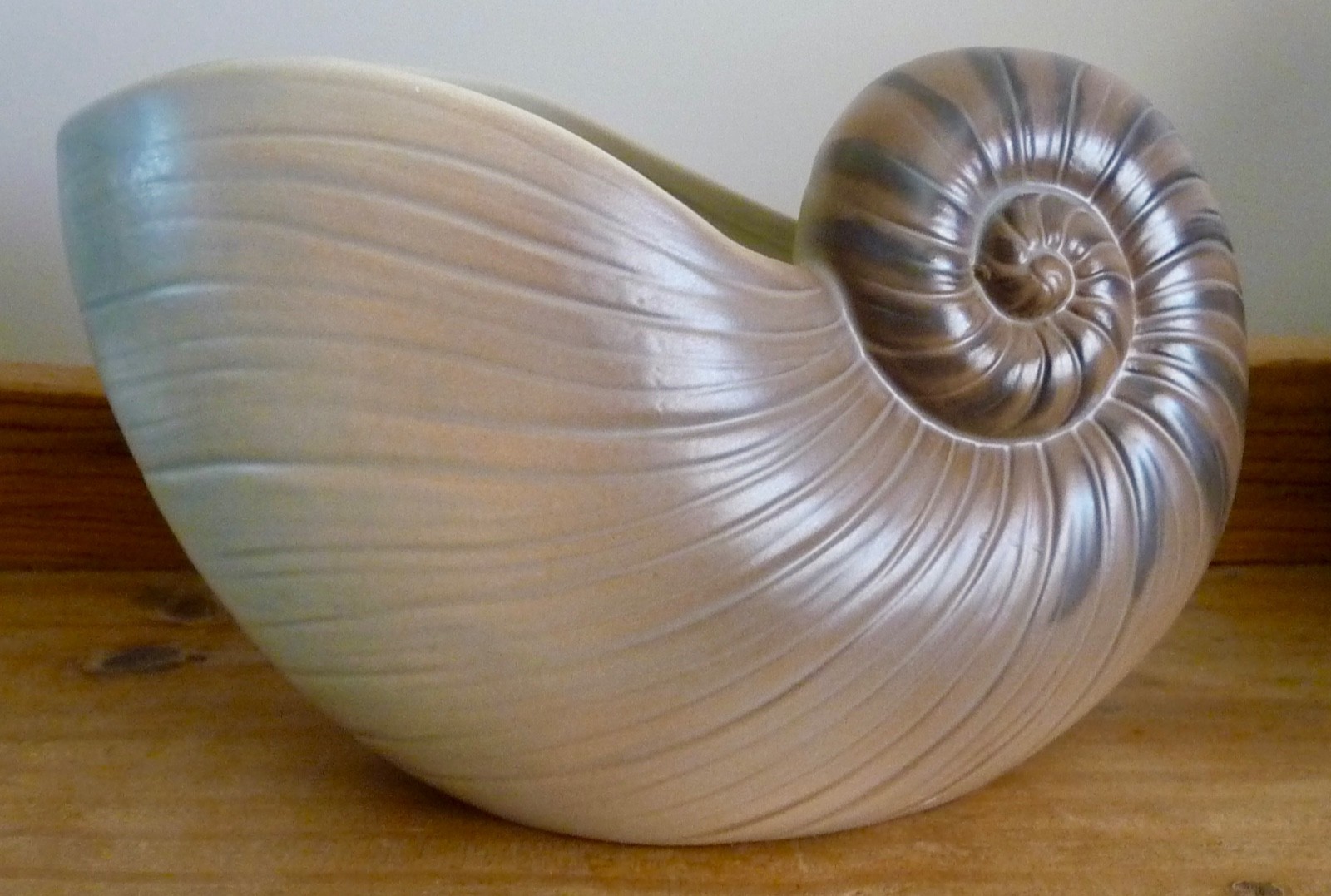 Vintage OTAGIRI 1982 SHELL VASE PLANTER Retired 7x4.5\