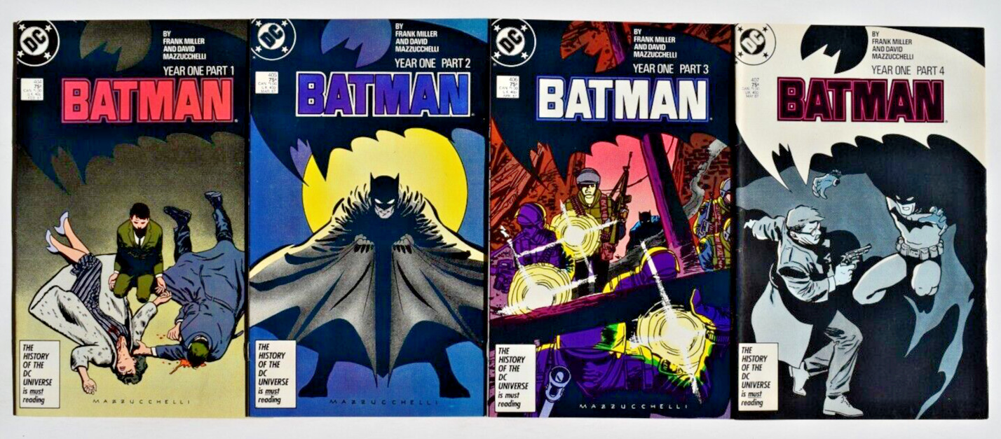 BATMAN YEAR ONE (1987) 4 ISSUE COMPLETE SET  #404-407 DC COMICS