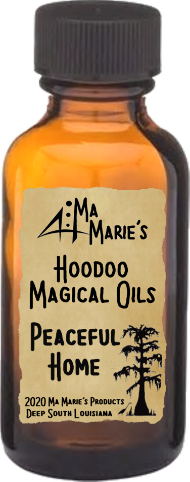 Ma Marie\'s Peaceful Home Conjure Oil End Strife Tempers Anger Hoodoo 1 Oz.