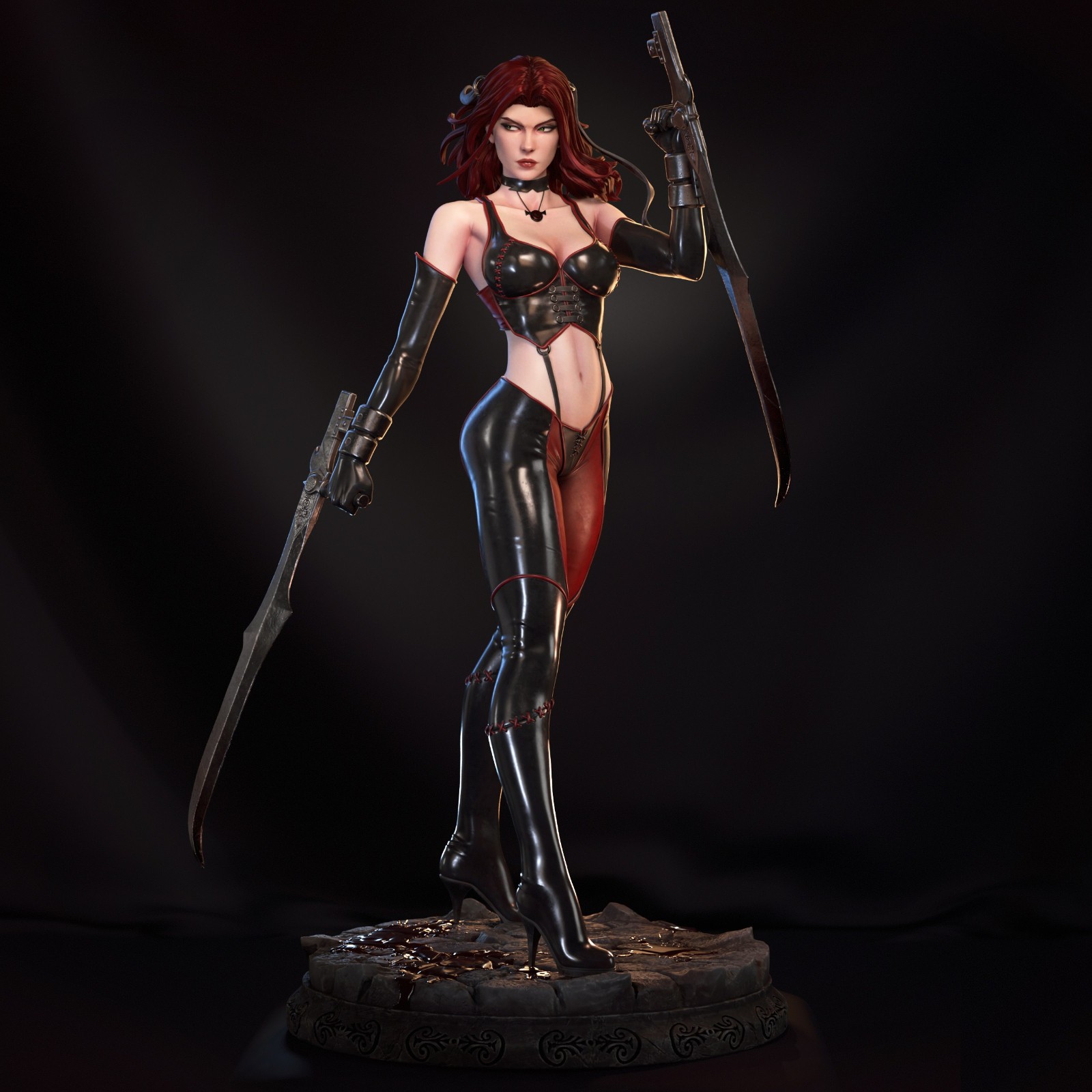 Painted Rayne Statue 1/4 Bloodrayne Sexy Vampire Figure