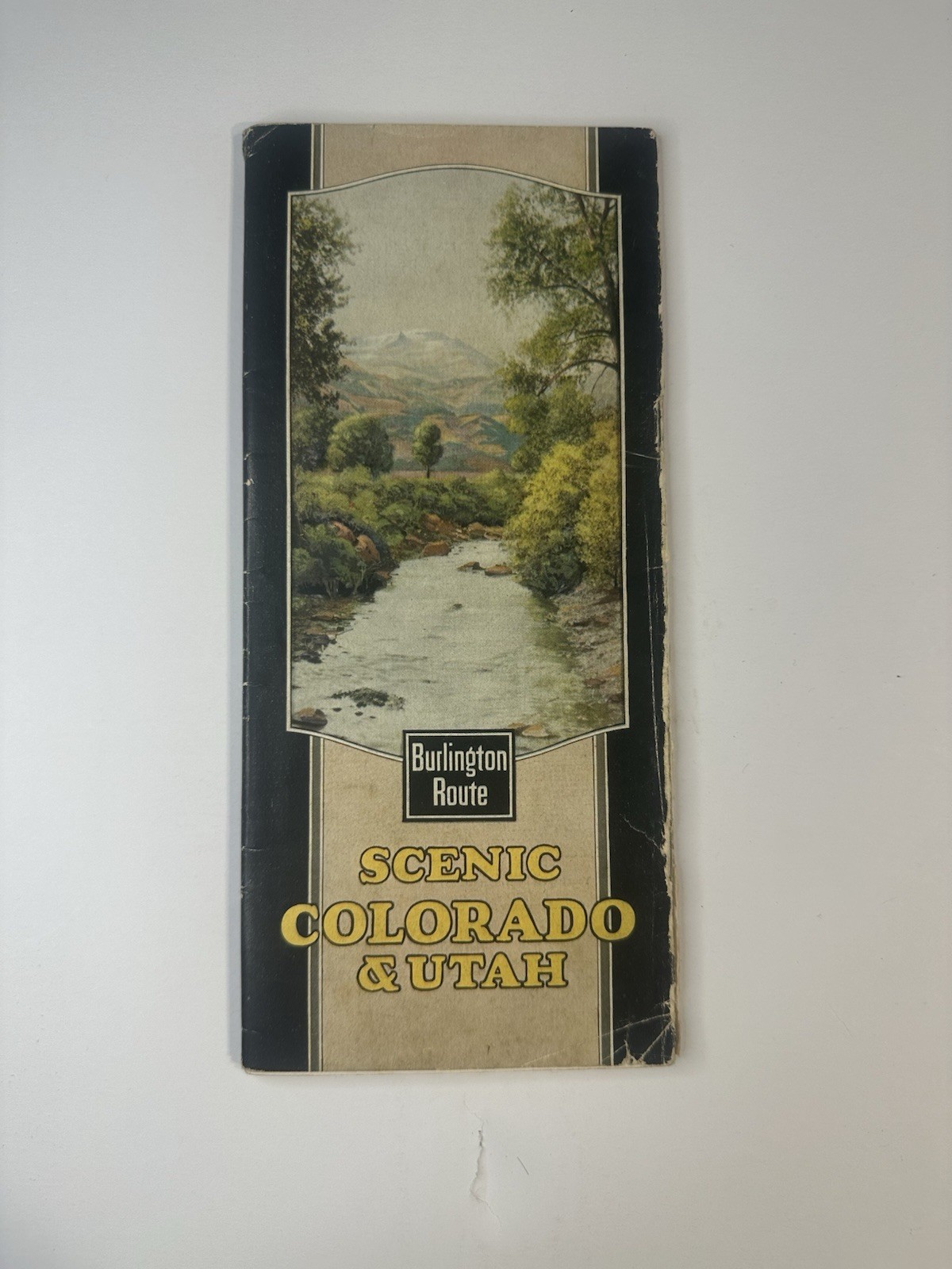 Vintage 1928 Burlington Route Scenic Colorado Utah Travel Booklet Poole Bros