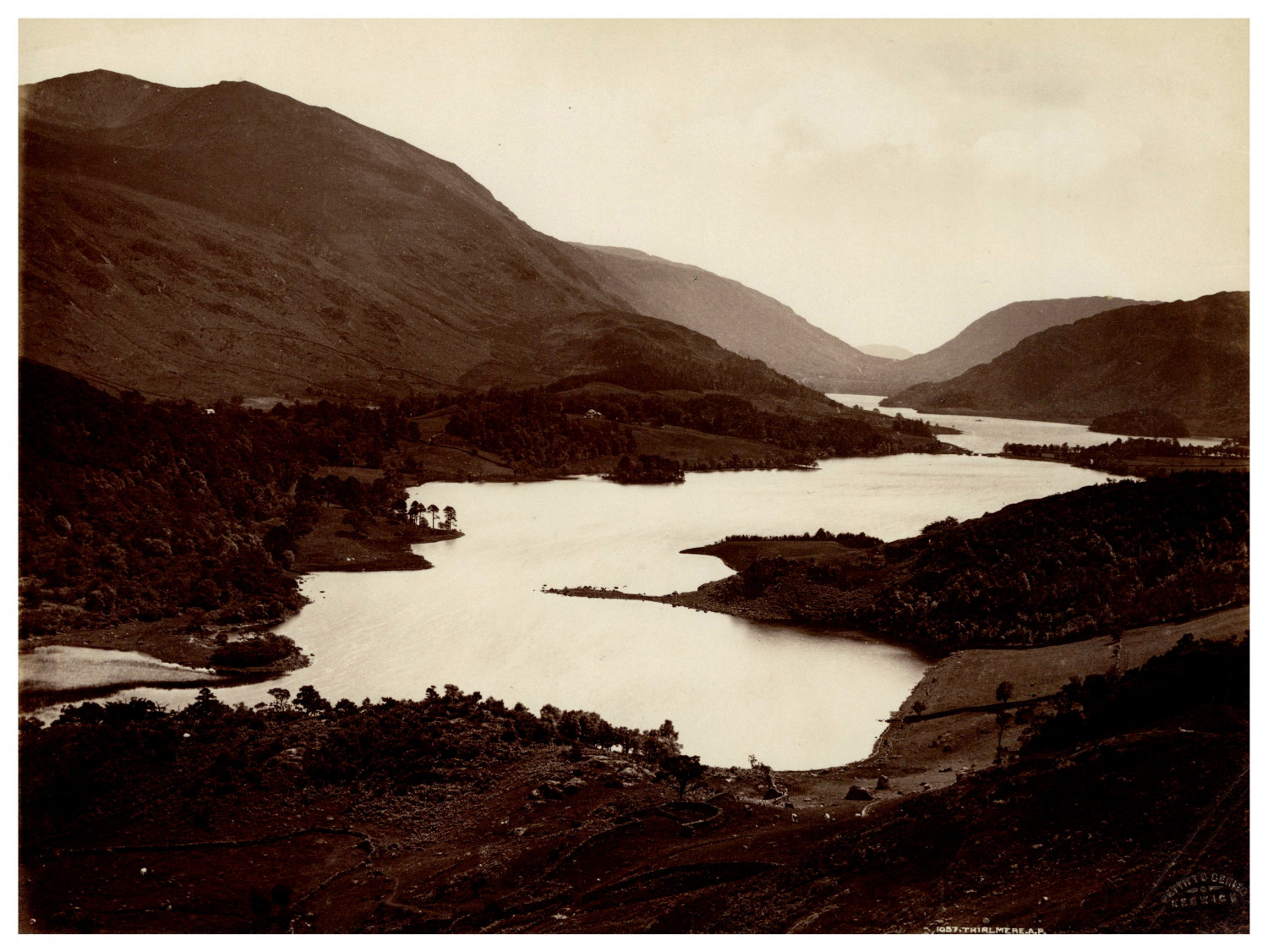 Alfred Pettitt, England, Lake District, Thirlmere Vintage Albums Print, Embossed Alfred Pettitt, England, Lake District, Thirlmere Vintage Albums Print, Embossed