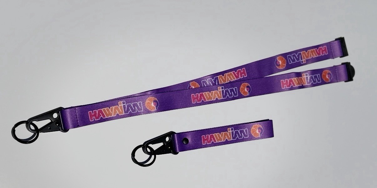 Hawaiian Airlines Lanyard Keychain
