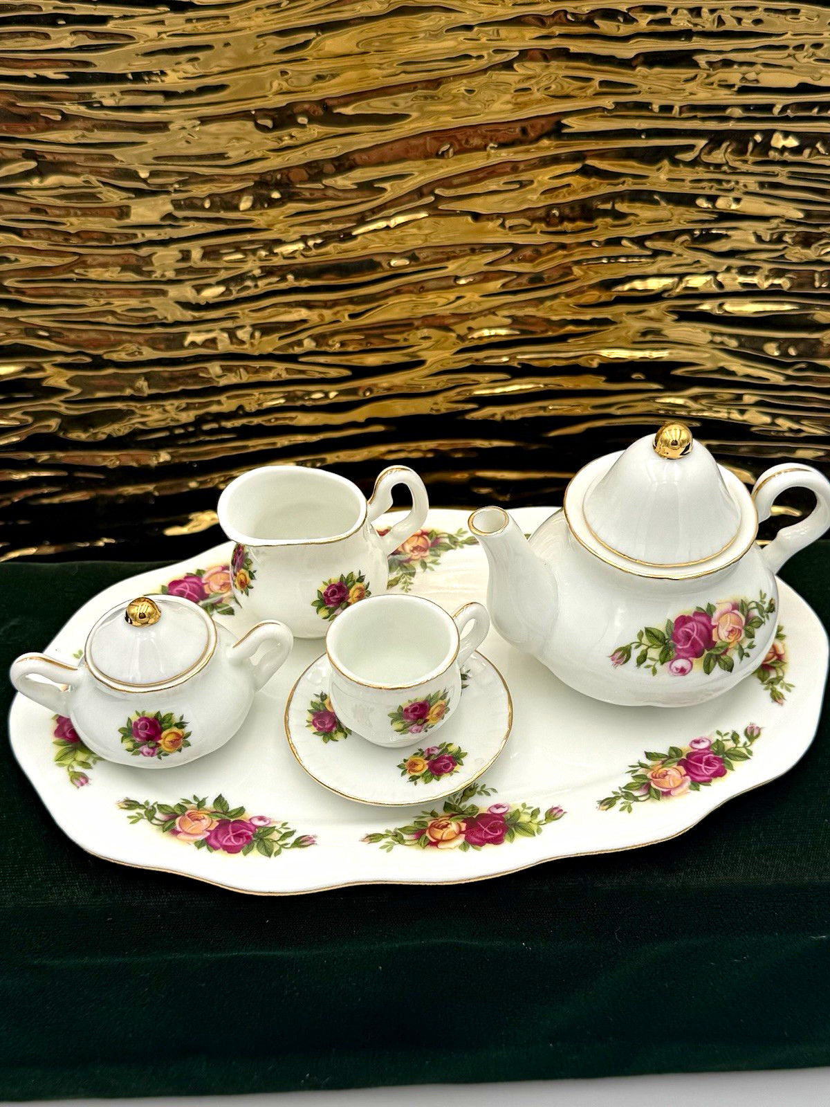 Royal Albert Old Country Roses Miniature Tea Set - BRAND NEW with Original Box