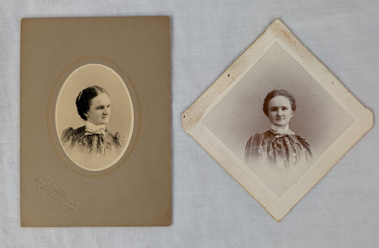 CDV/Cabinet Cards – Grace Lena Elliott - C.R. Smith, Portland, ME – 19th Century