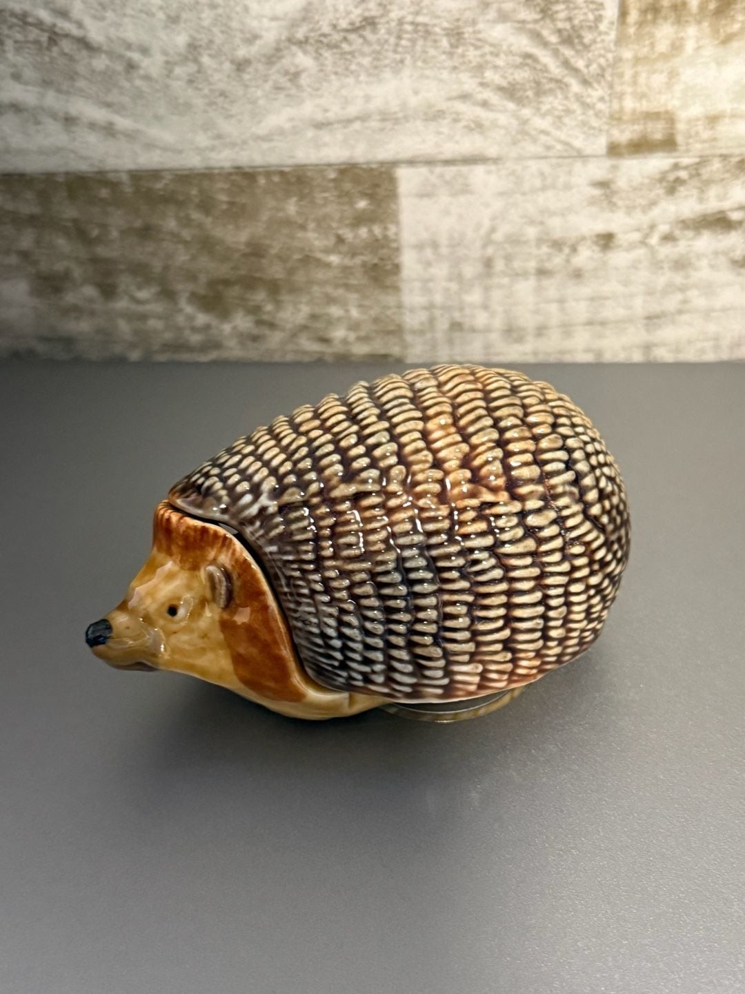 Wade Hedgehog Trinket Box Porcelain England Figurine